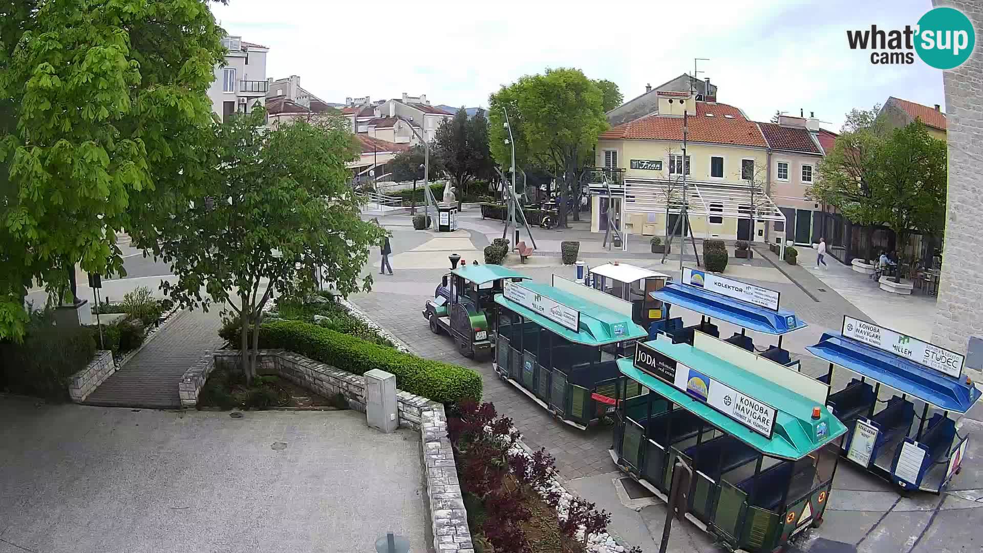 Webcam live – Novi Vinodolski – Main street Hrvatskih Branitelja