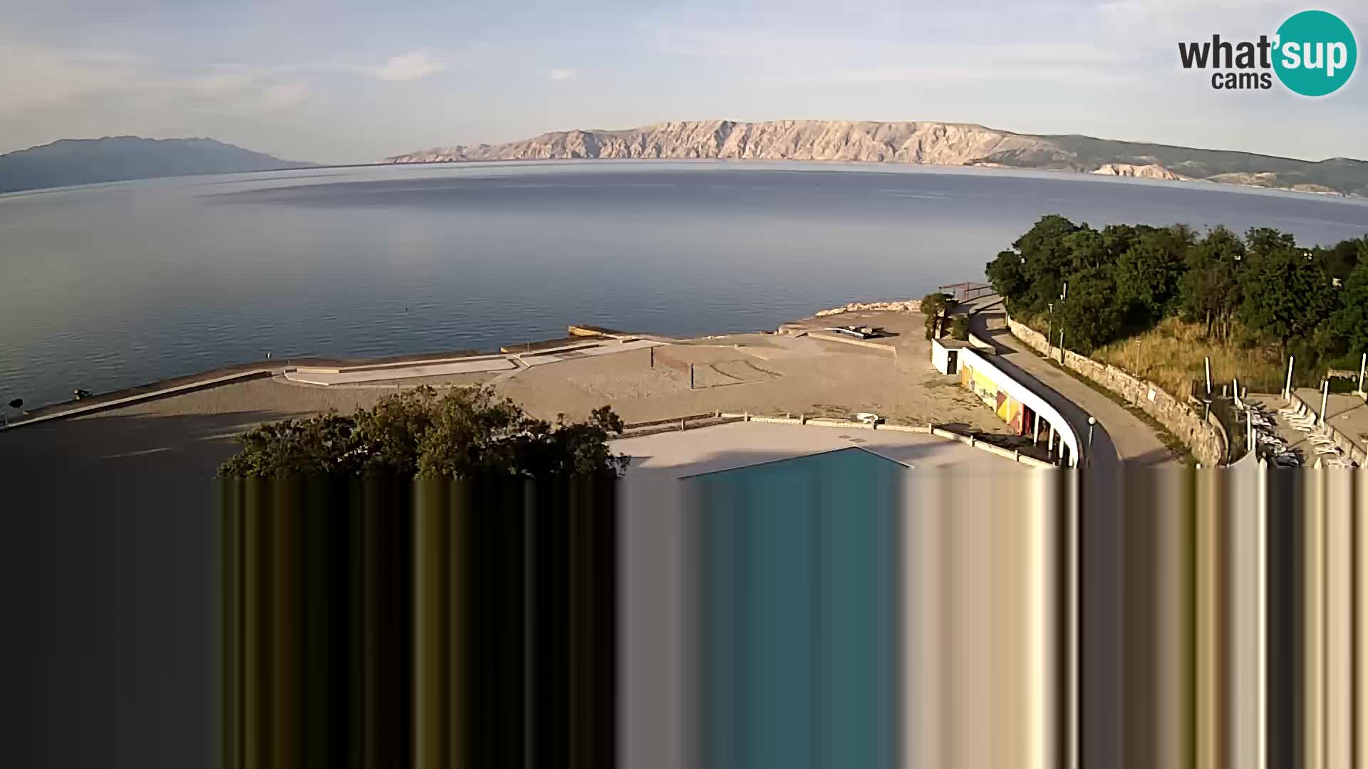 Novi Vinodolski – Beach – webcam live
