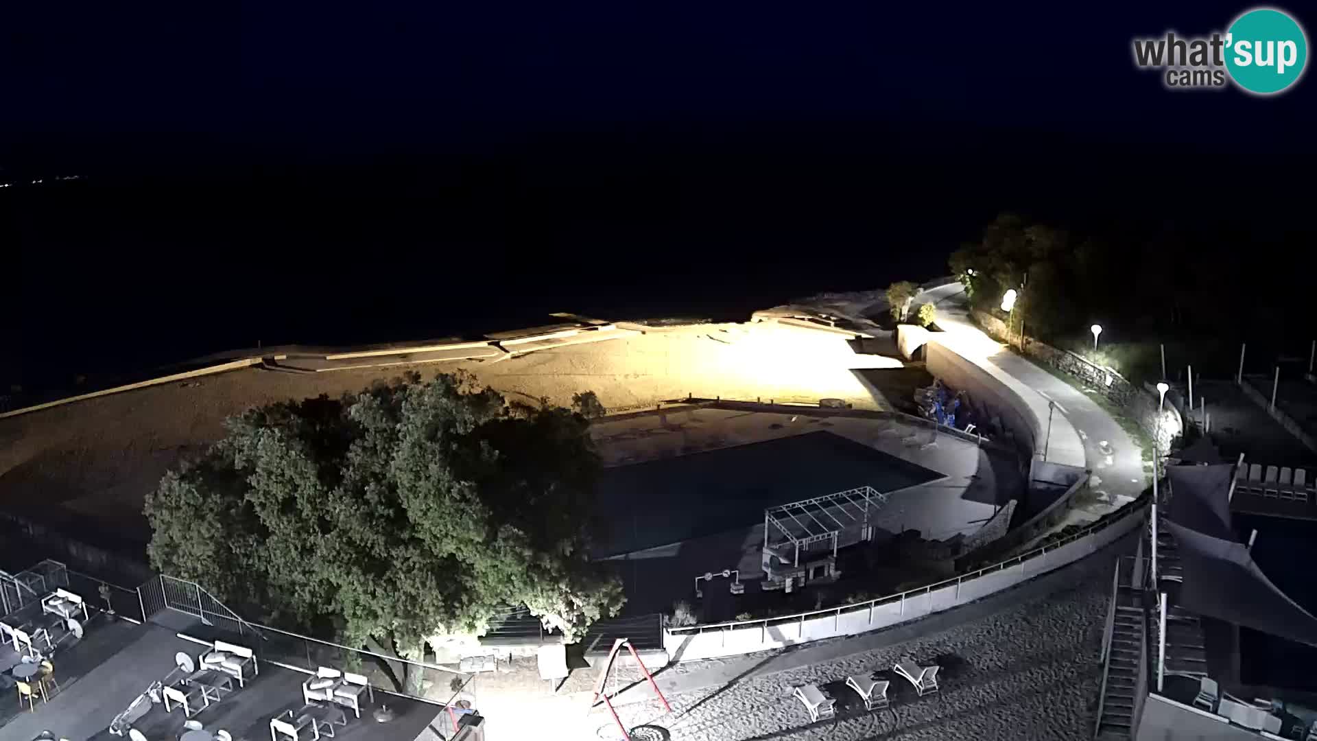 Novi Vinodolski – Beach – webcam live