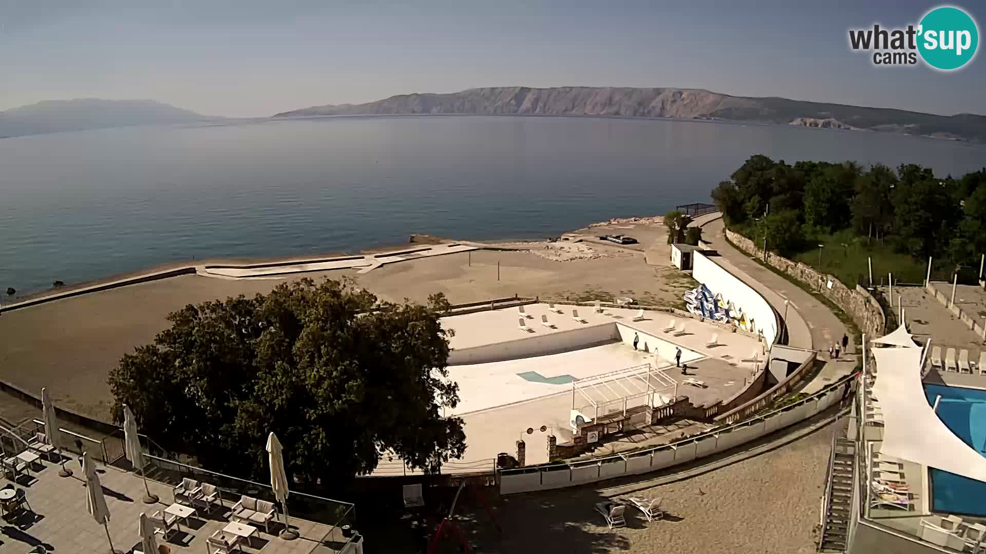 Novi Vinodolski – Beach – webcam live