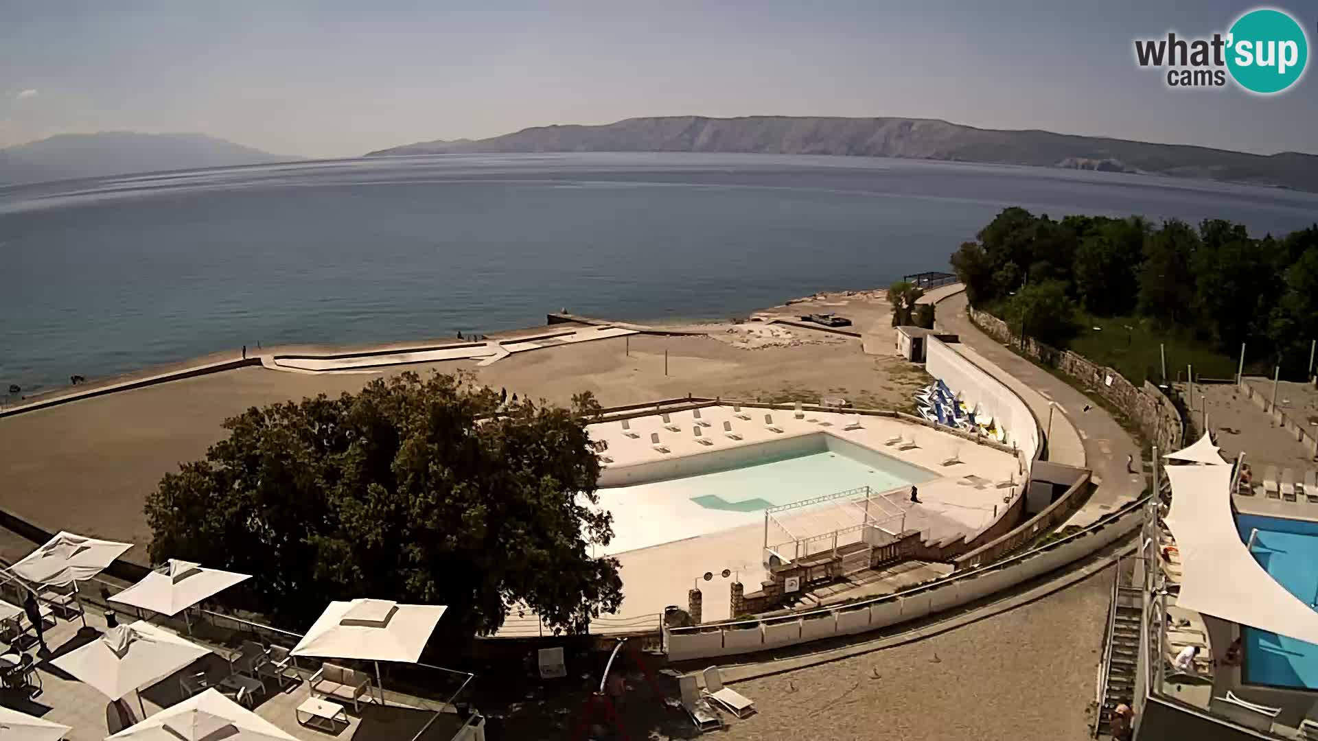 Novi Vinodolski – Beach – webcam live