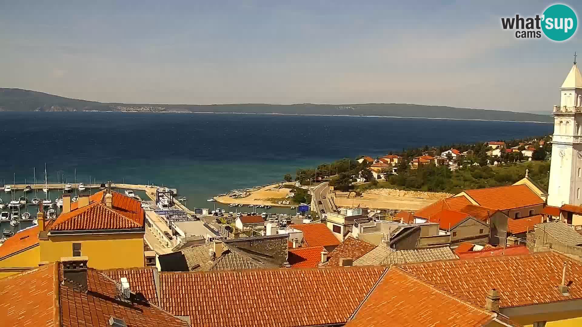 Novi Vinodolski panorama – Dalmacija web kamera