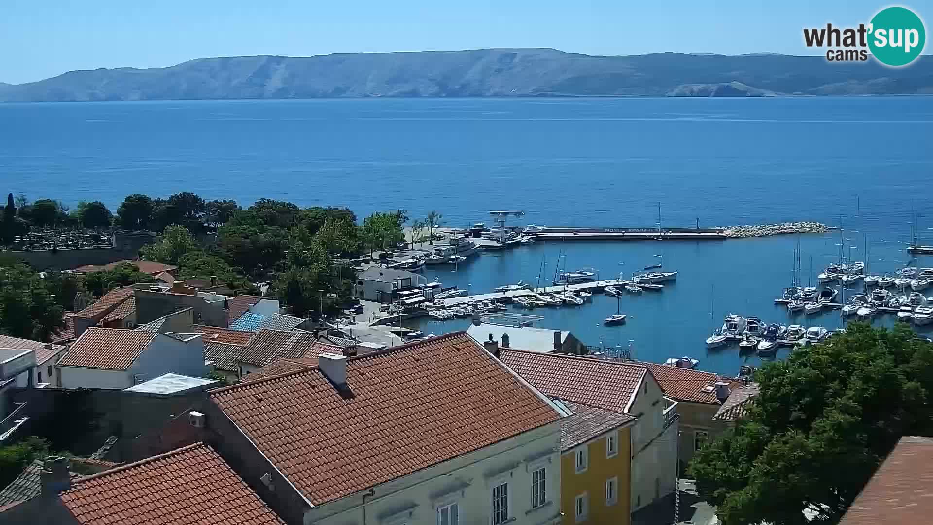 Novi Vinodolski panorama – Dalmacija web kamera