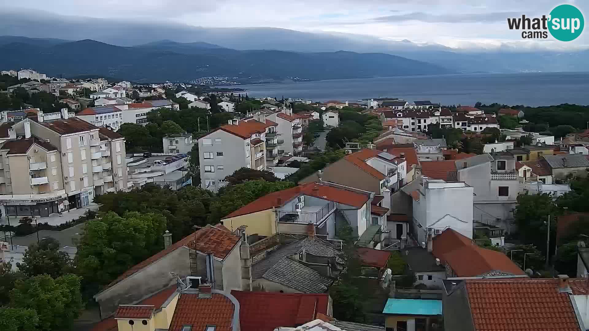 Panorama Novi Vinodolski live cam Dalmatie