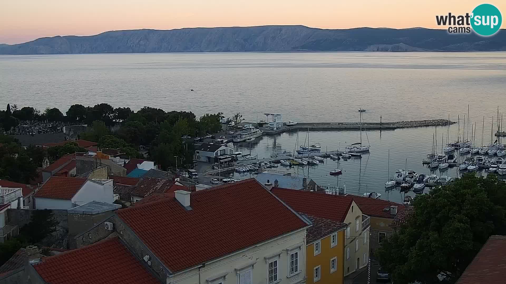 Panoramic Novi Vinodolski livecam Dalmatien