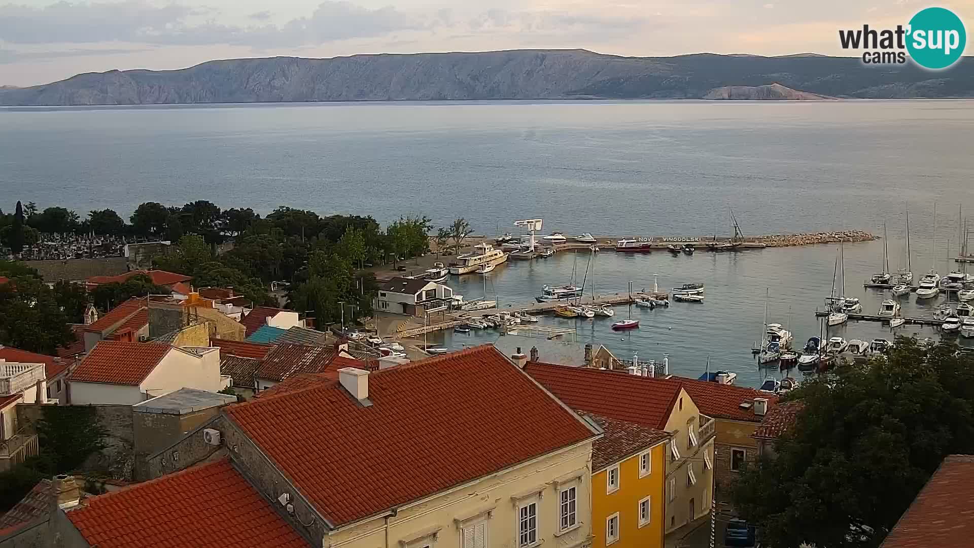 Panoramic Novi Vinodolski livecam Dalmatien