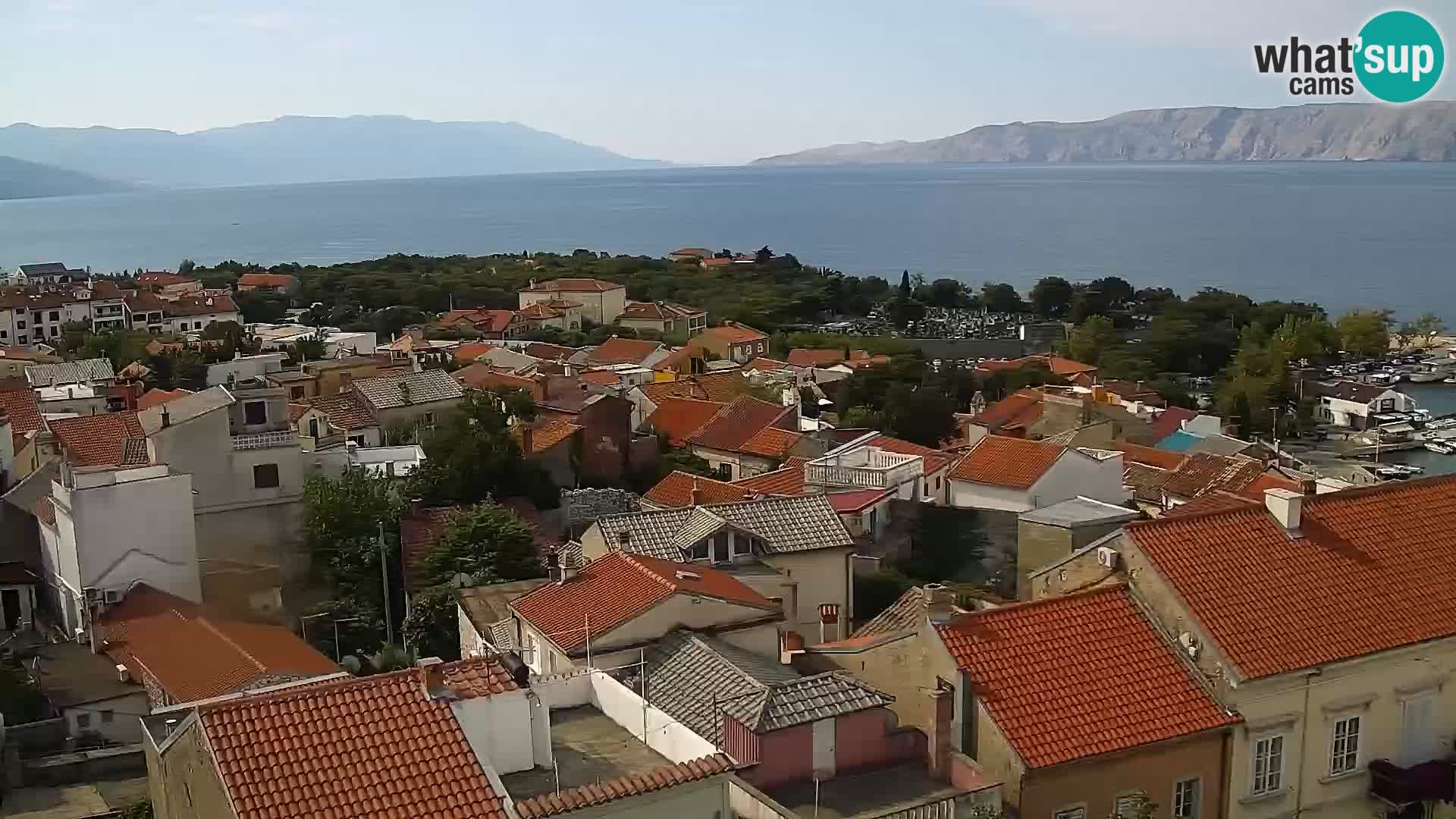 Panorama Novi Vinodolski live cam Dalmatie