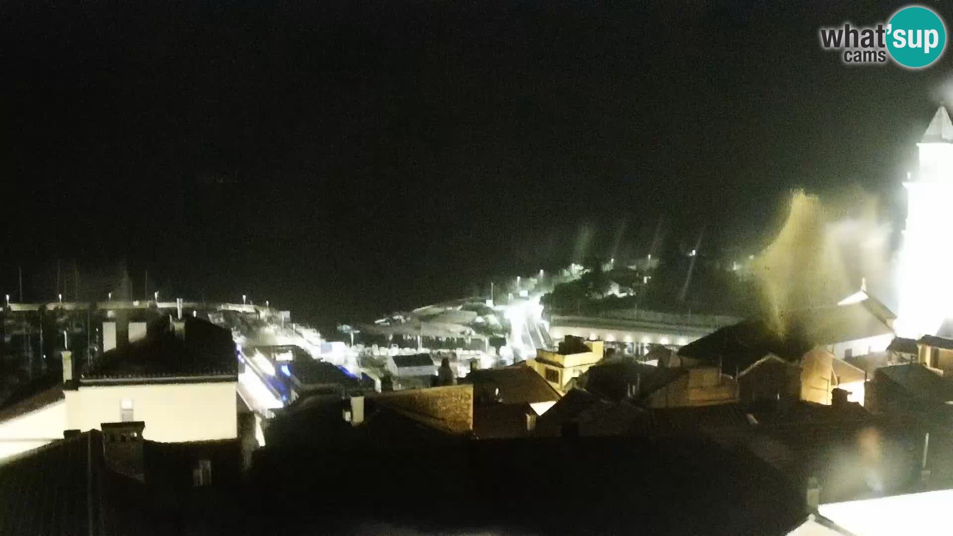 Panorama Novi Vinodolski live cam Dalmatie