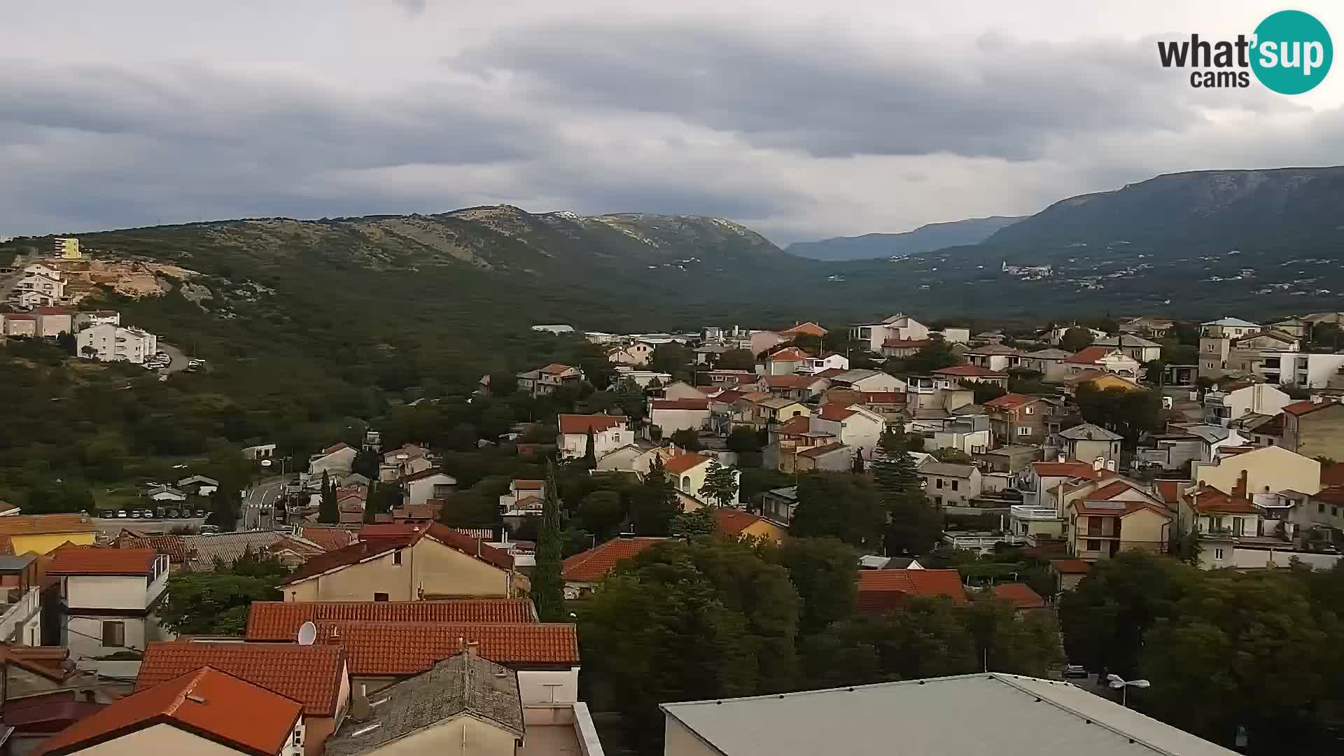 Panorama Novi Vinodolski live cam Dalmatie