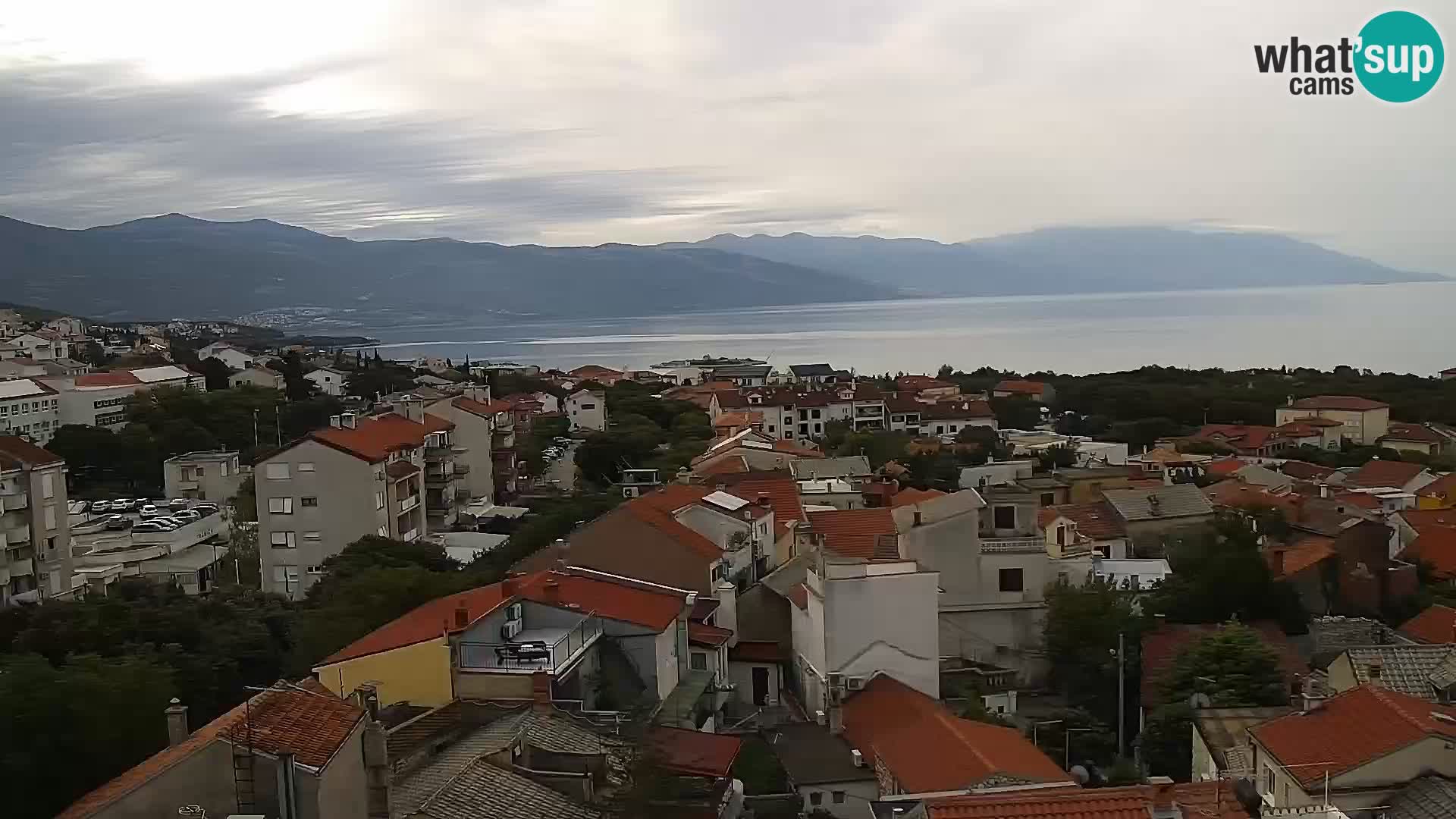 Panorama Novi Vinodolski live cam Dalmatie