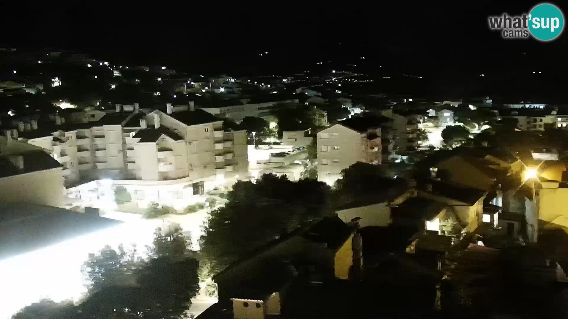 Panorama Novi Vinodolski live cam Dalmatie