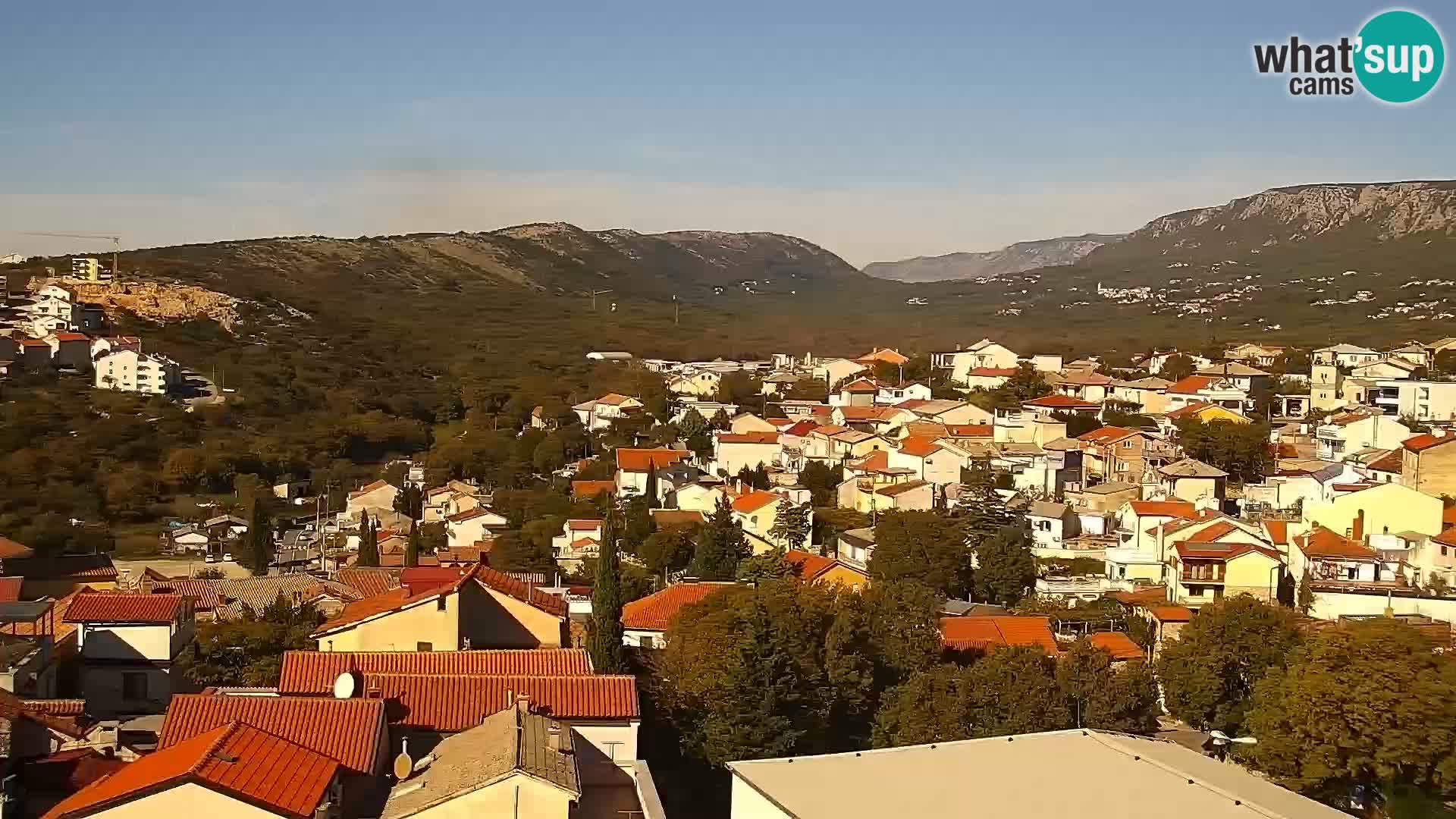 Panorama Novi Vinodolski live cam Dalmatie