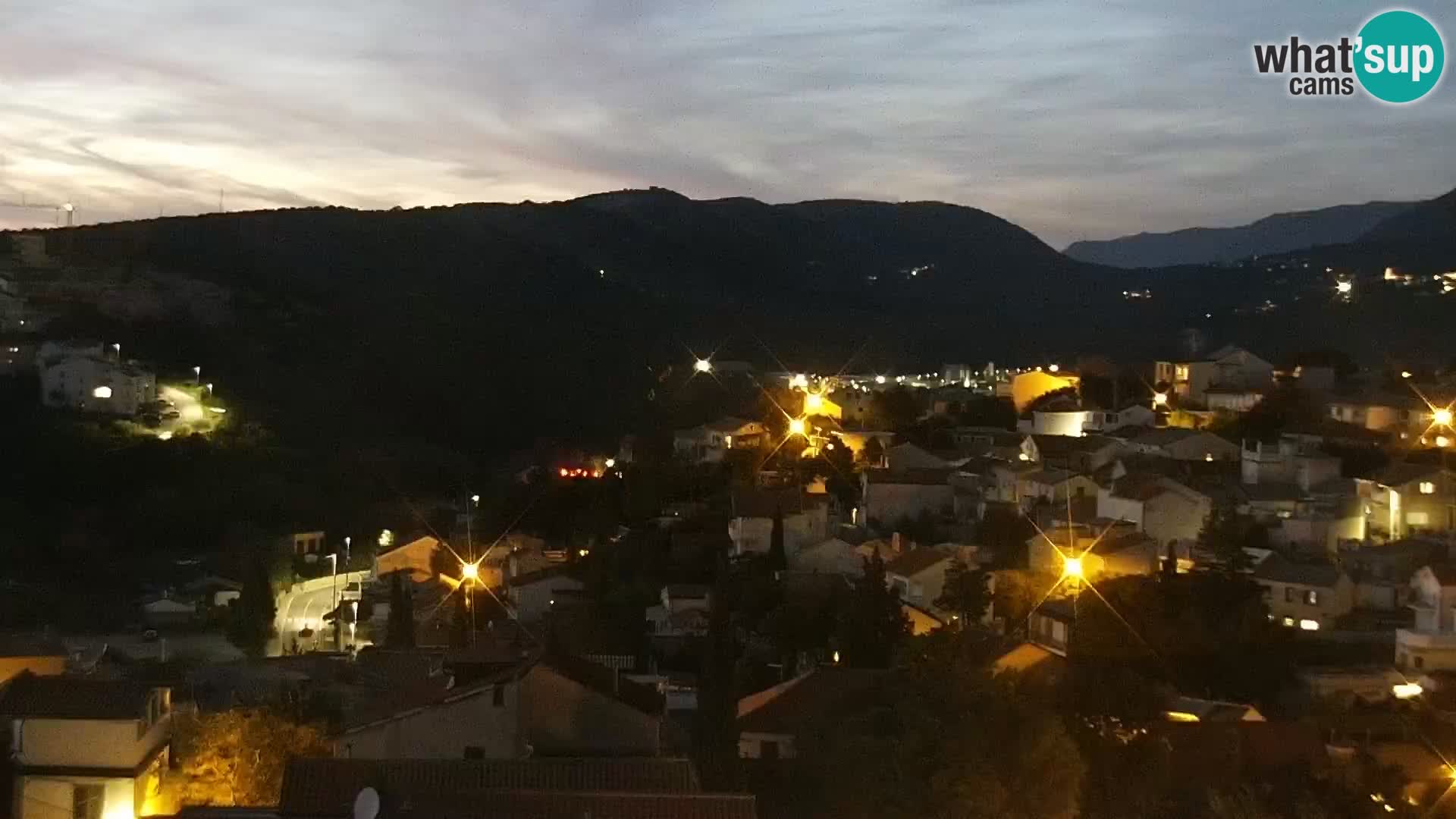 Panorama Novi Vinodolski live cam Dalmatie