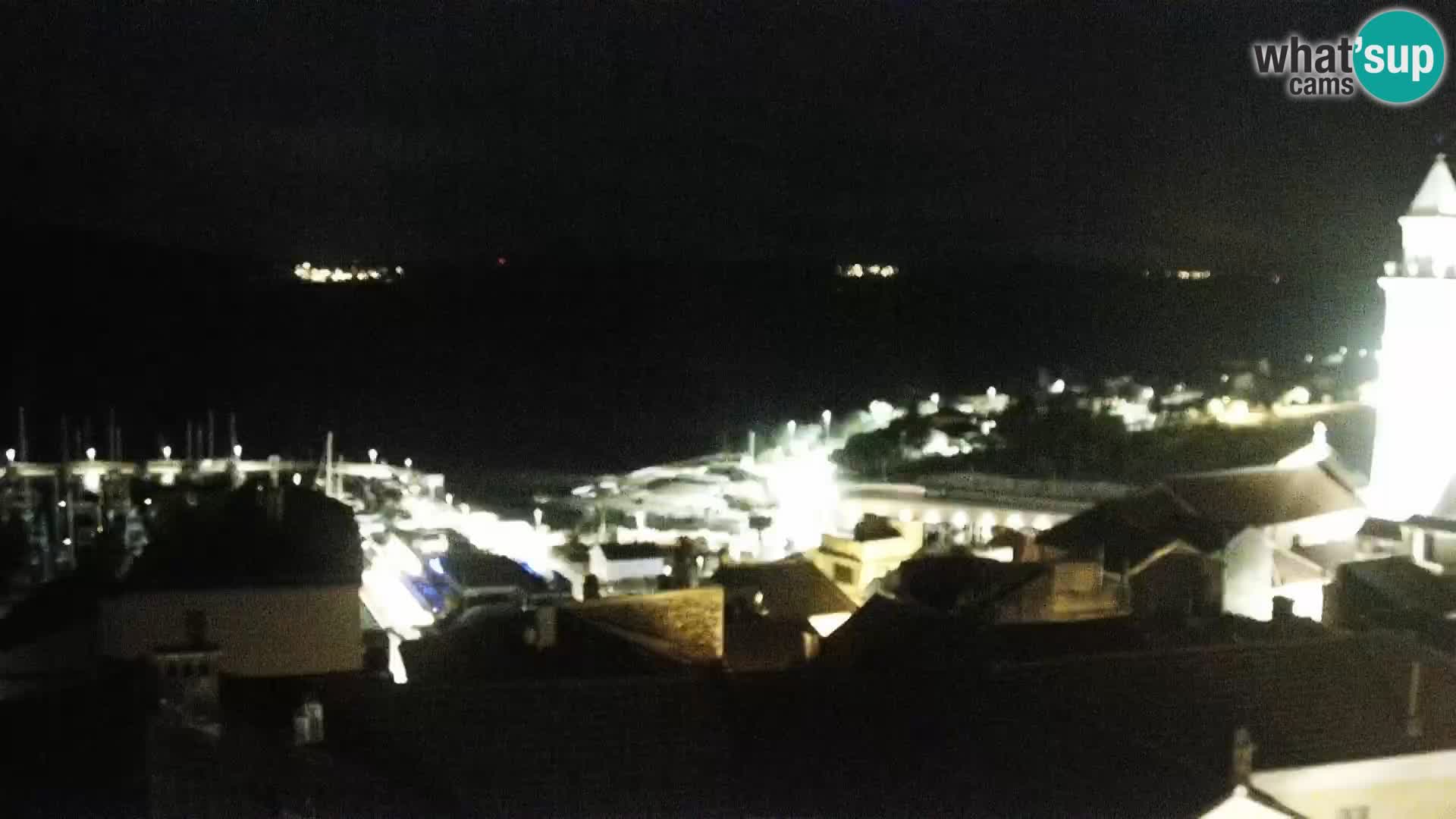 Panoramic Novi Vinodolski livecam Dalmatien