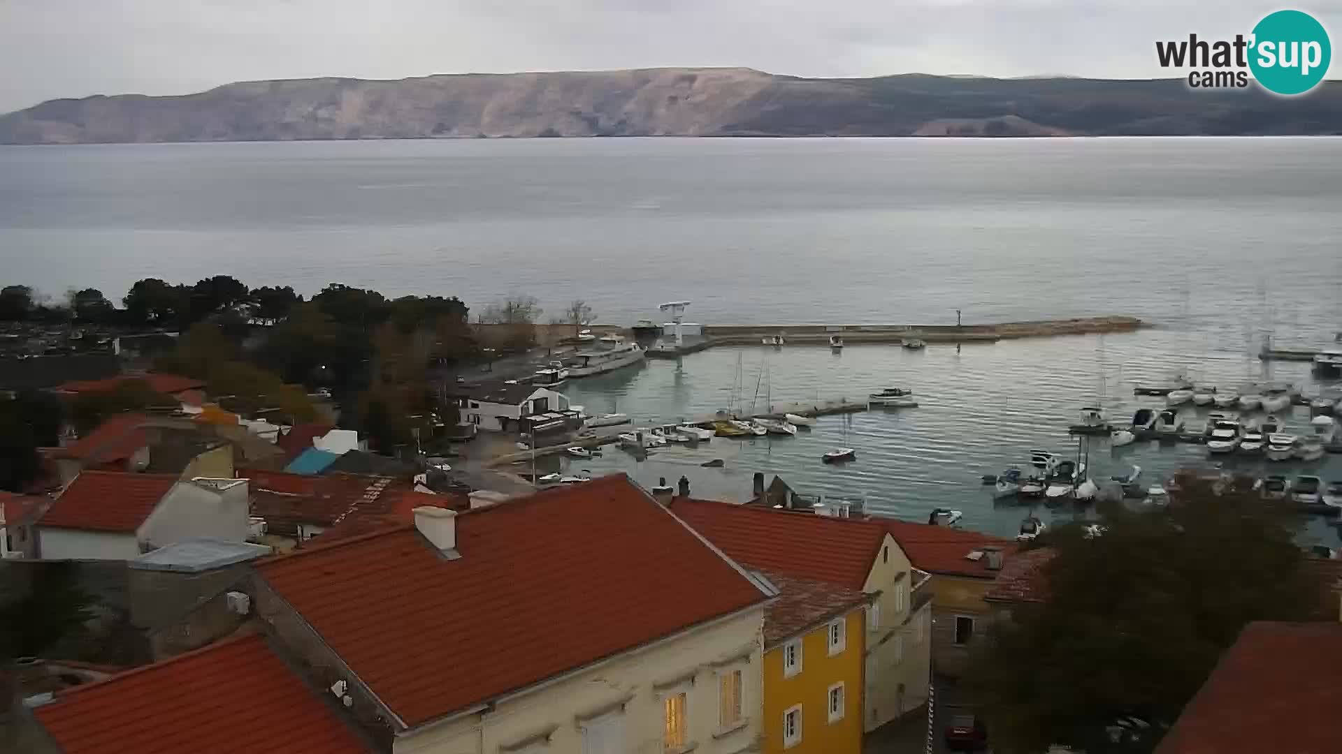 Panoramic Novi Vinodolski livecam Dalmatien