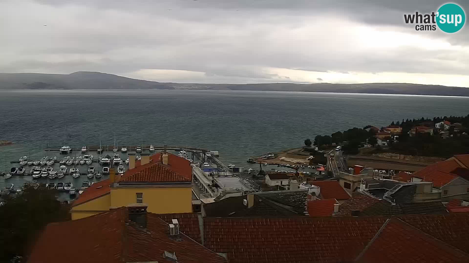 Panoramic Novi Vinodolski livecam Dalmatien