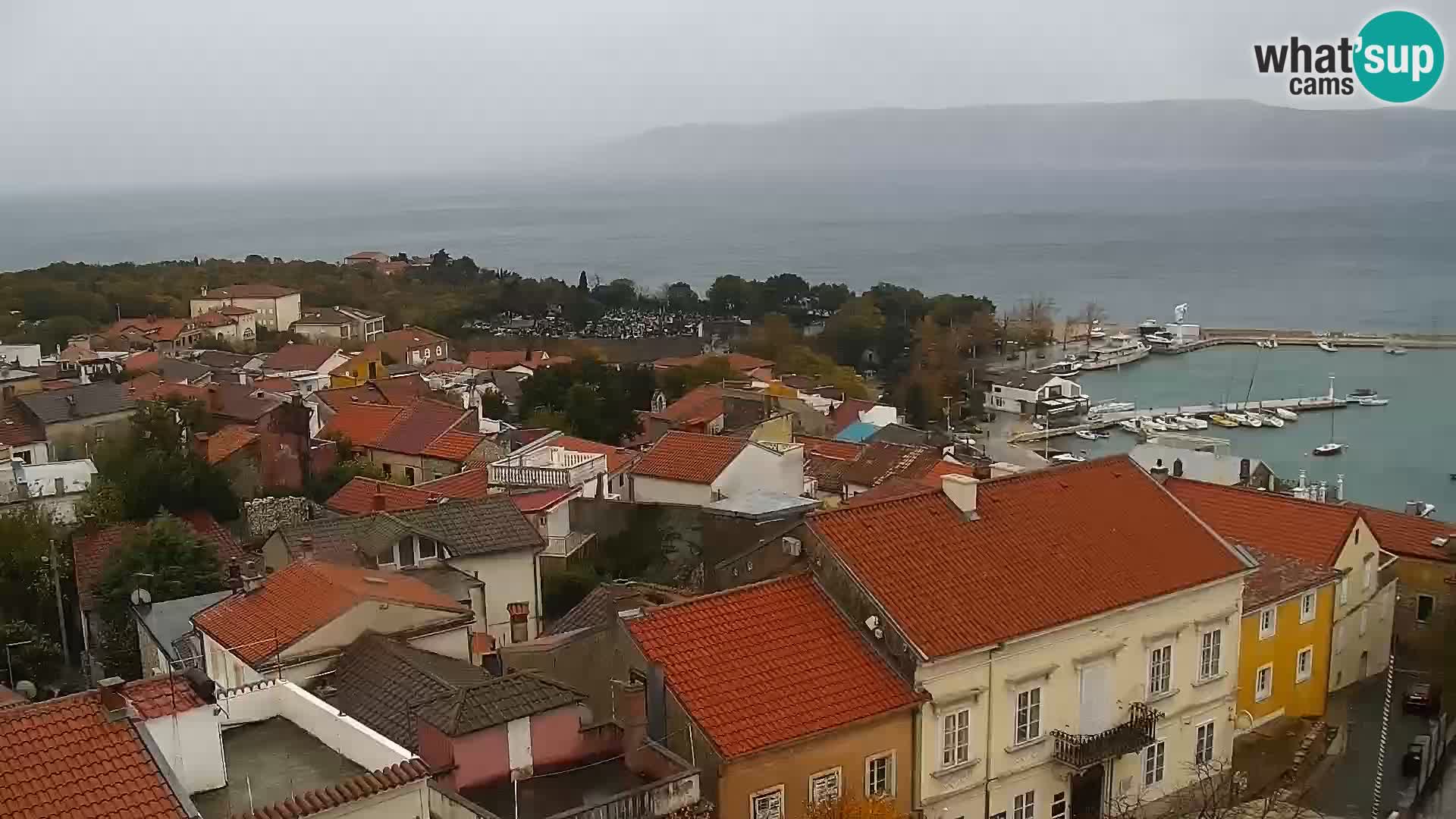 Novi Vinodolski panorama – Dalmacija web kamera