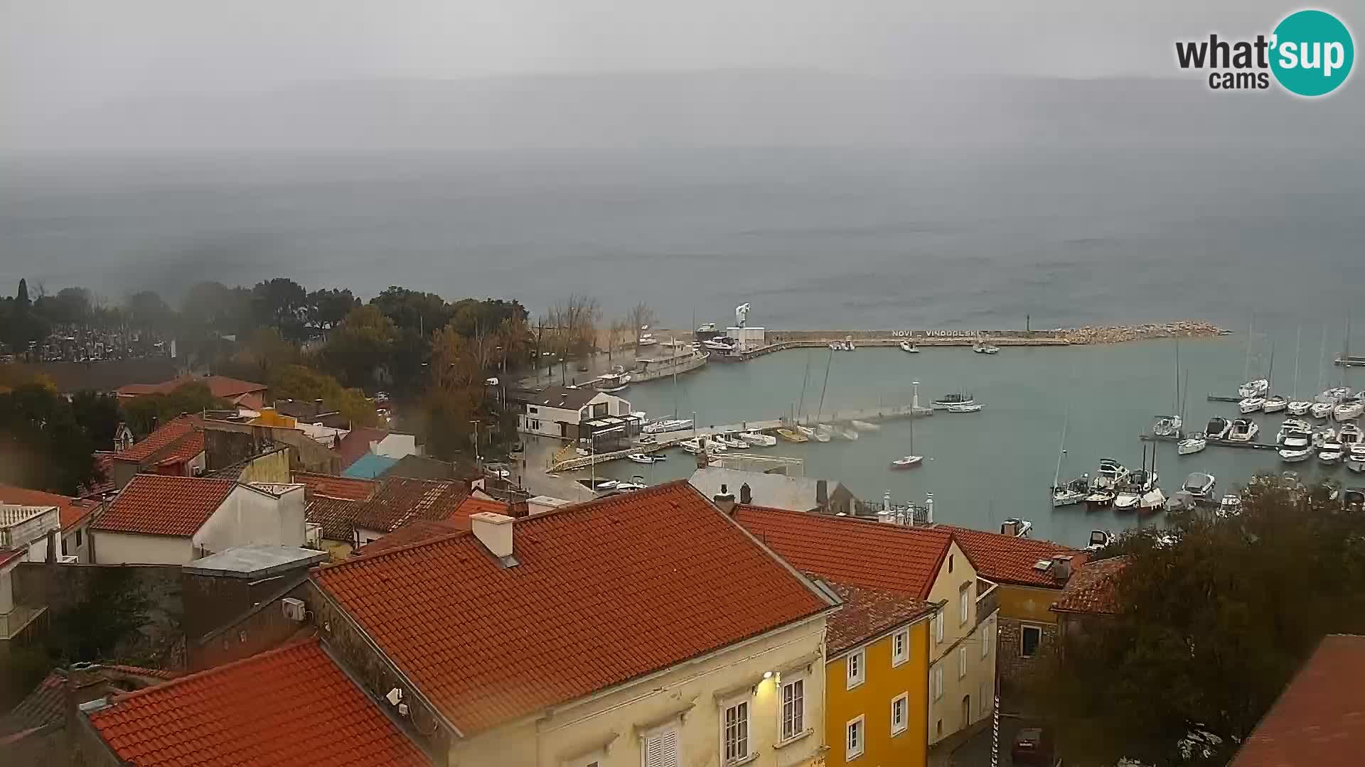 Panoramic Novi Vinodolski livecam Dalmatien