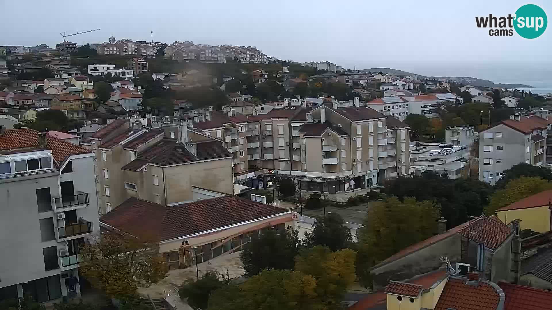 Panoramic Novi Vinodolski livecam Dalmatien