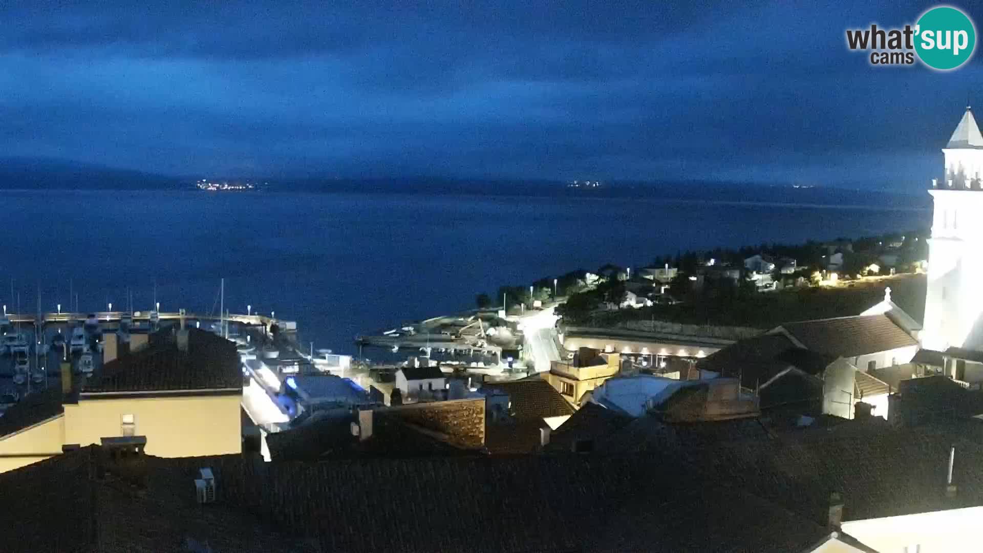 Panoramic Novi Vinodolski livecam Dalmatien