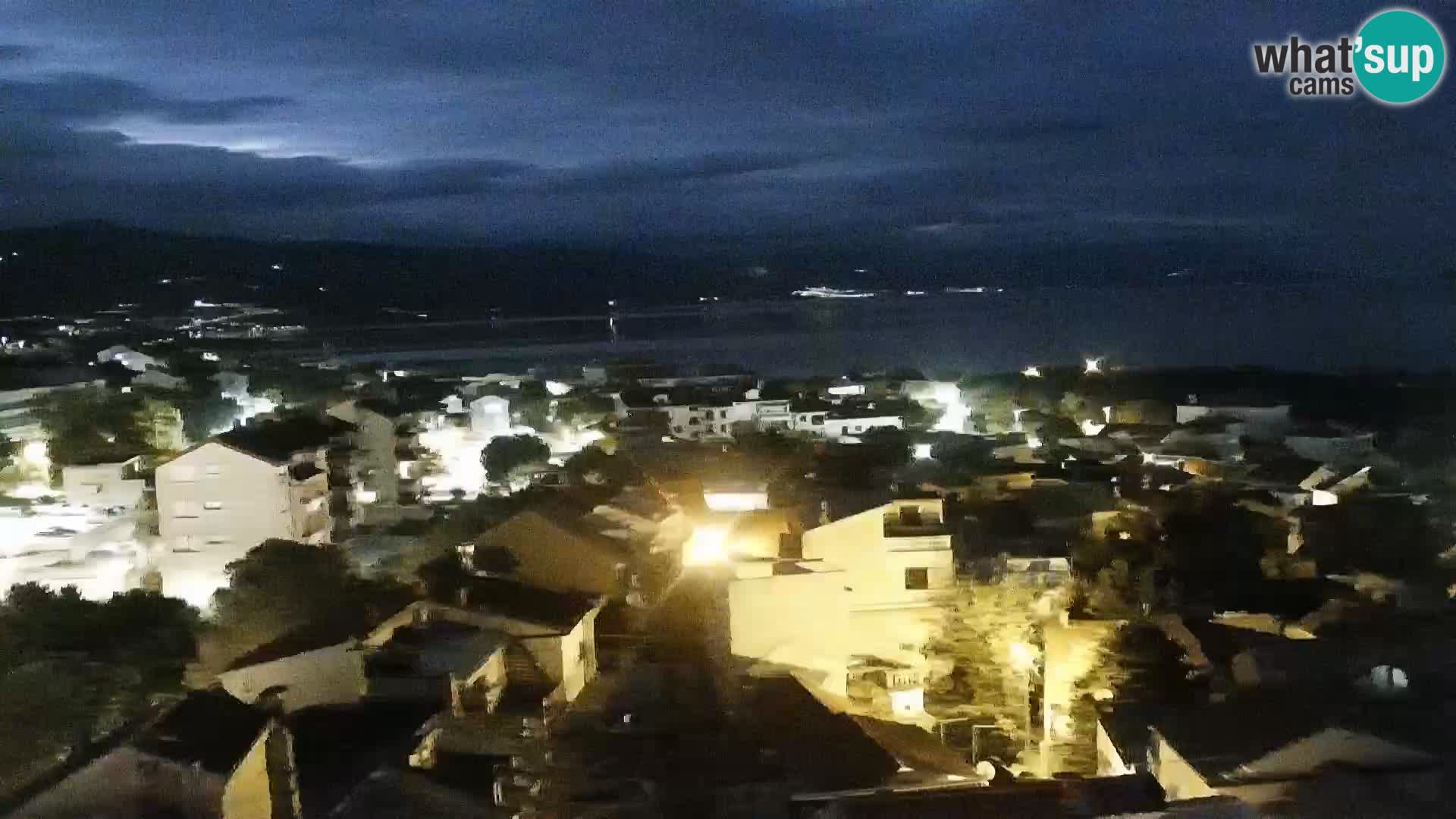 Panoramska spletna kamera Novi Vinodolski – Dalmacija v živo