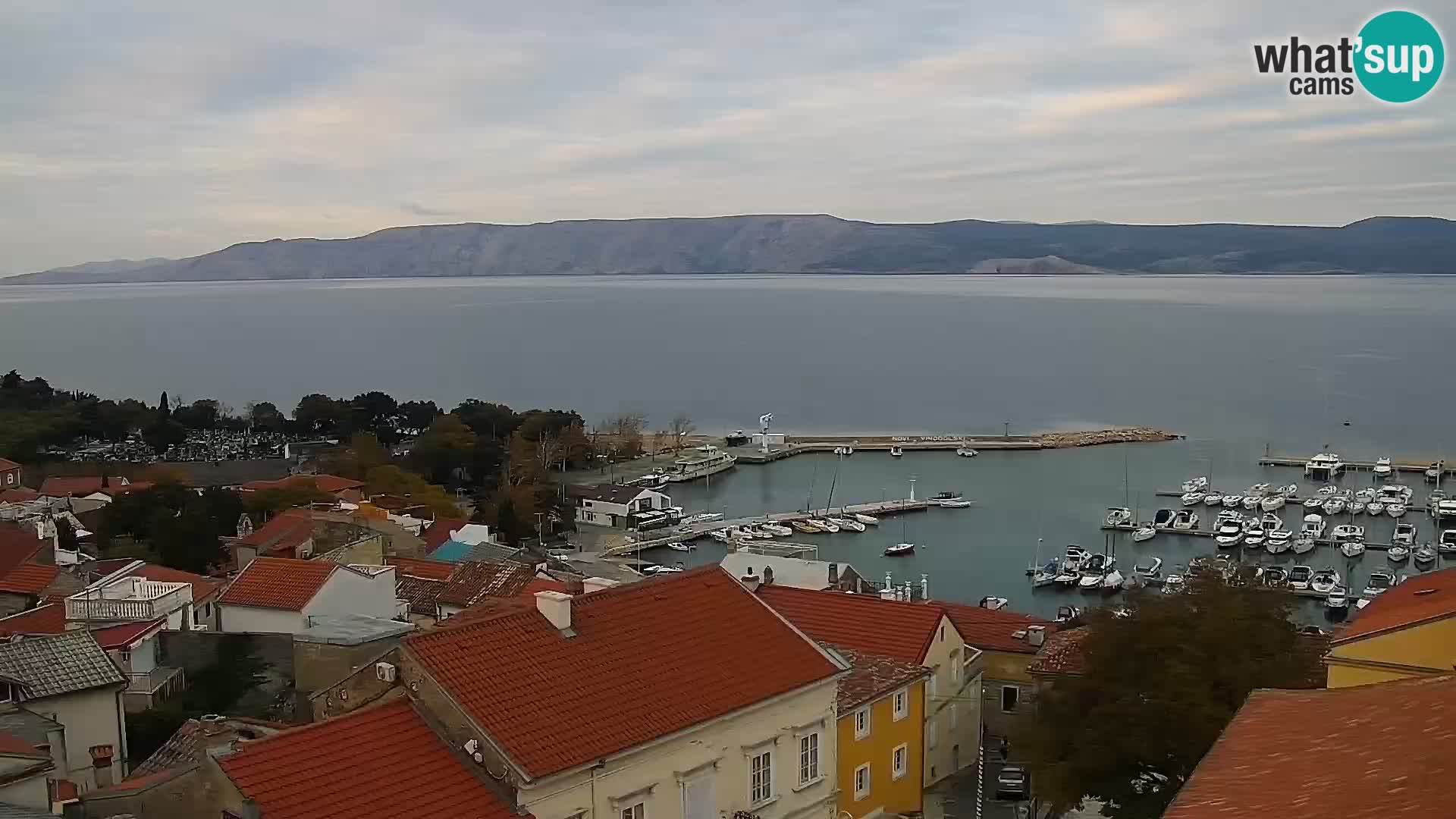 Panoramic Novi Vinodolski livecam Dalmatien