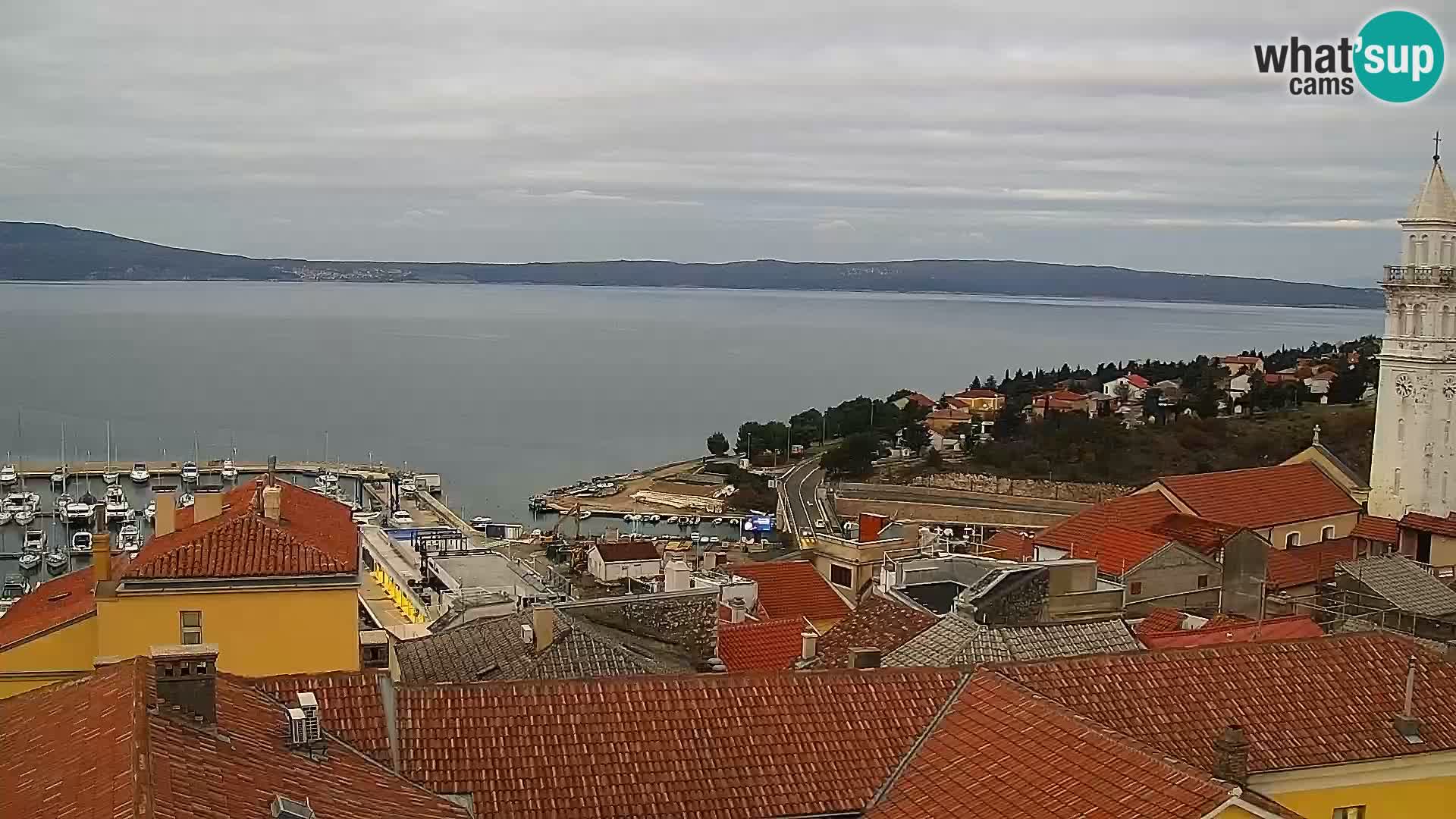 Panoramic Novi Vinodolski livecam Dalmatien