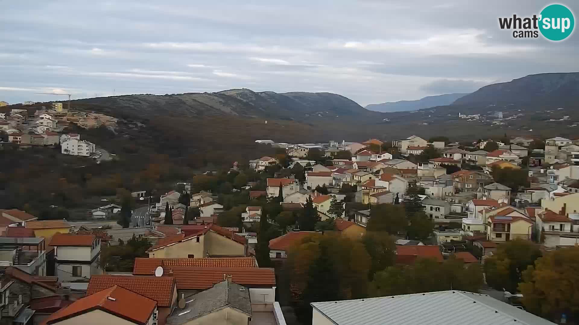 Novi Vinodolski panorama – Dalmacija web kamera