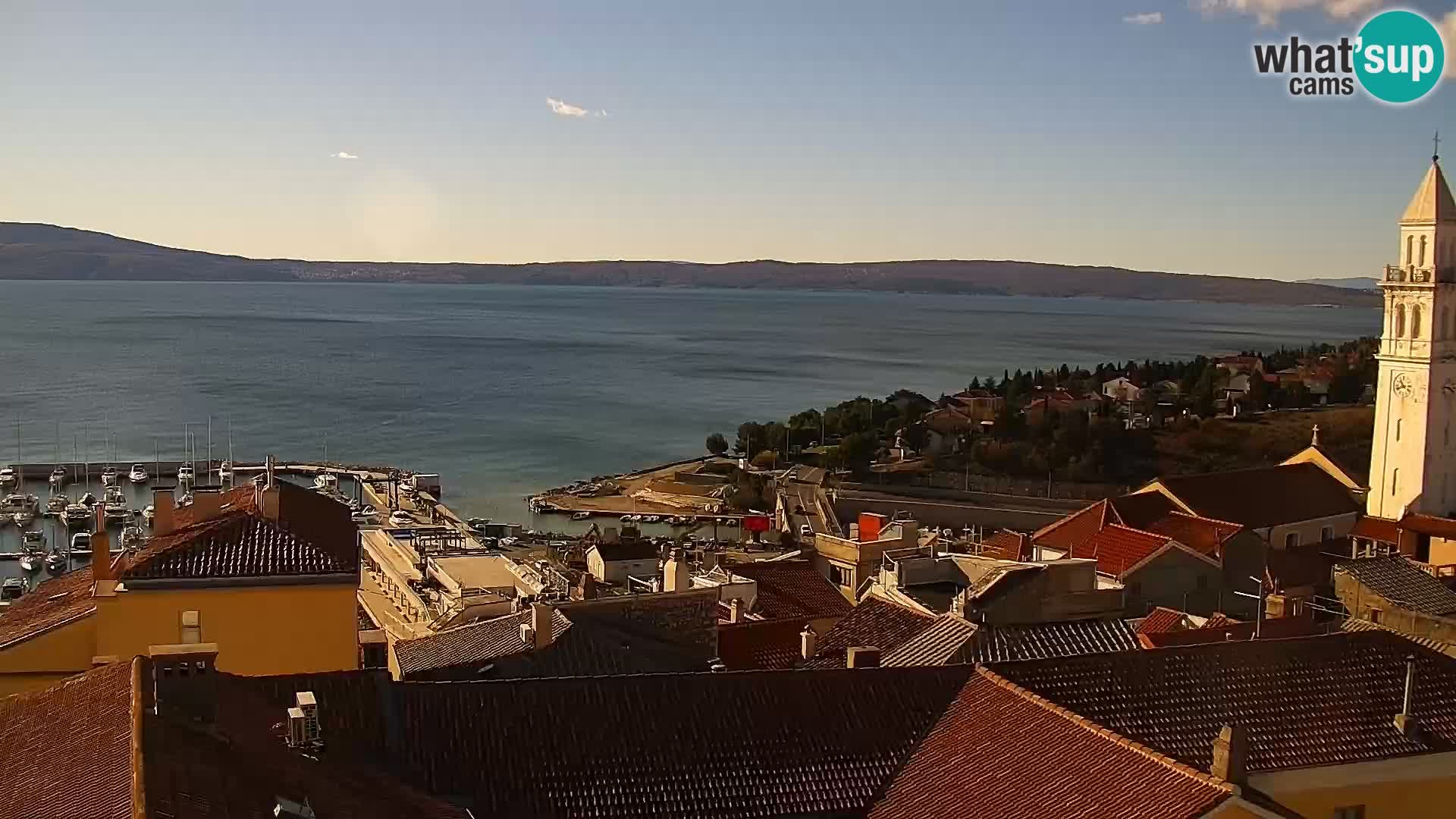 Panoramic Novi Vinodolski livecam Dalmatien