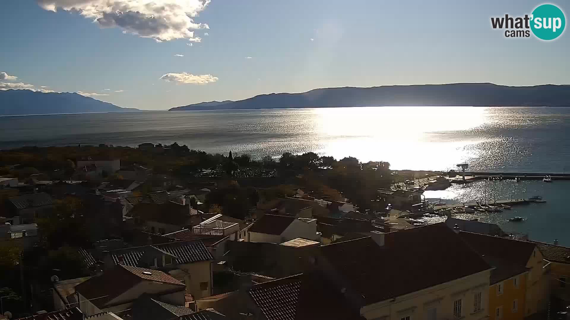 Panoramic Novi Vinodolski livecam Dalmatien