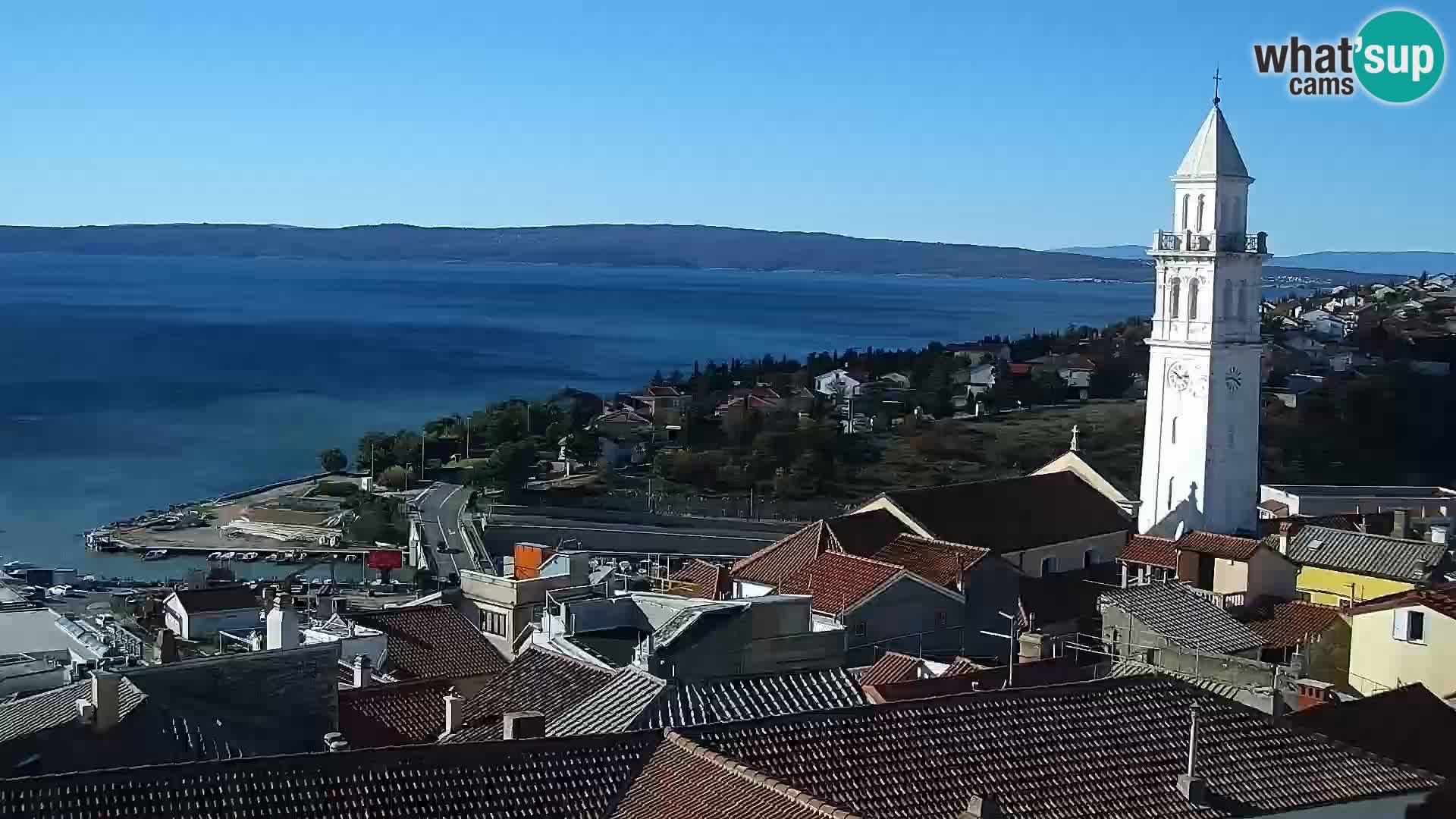 Panoramic Novi Vinodolski livecam Dalmatien