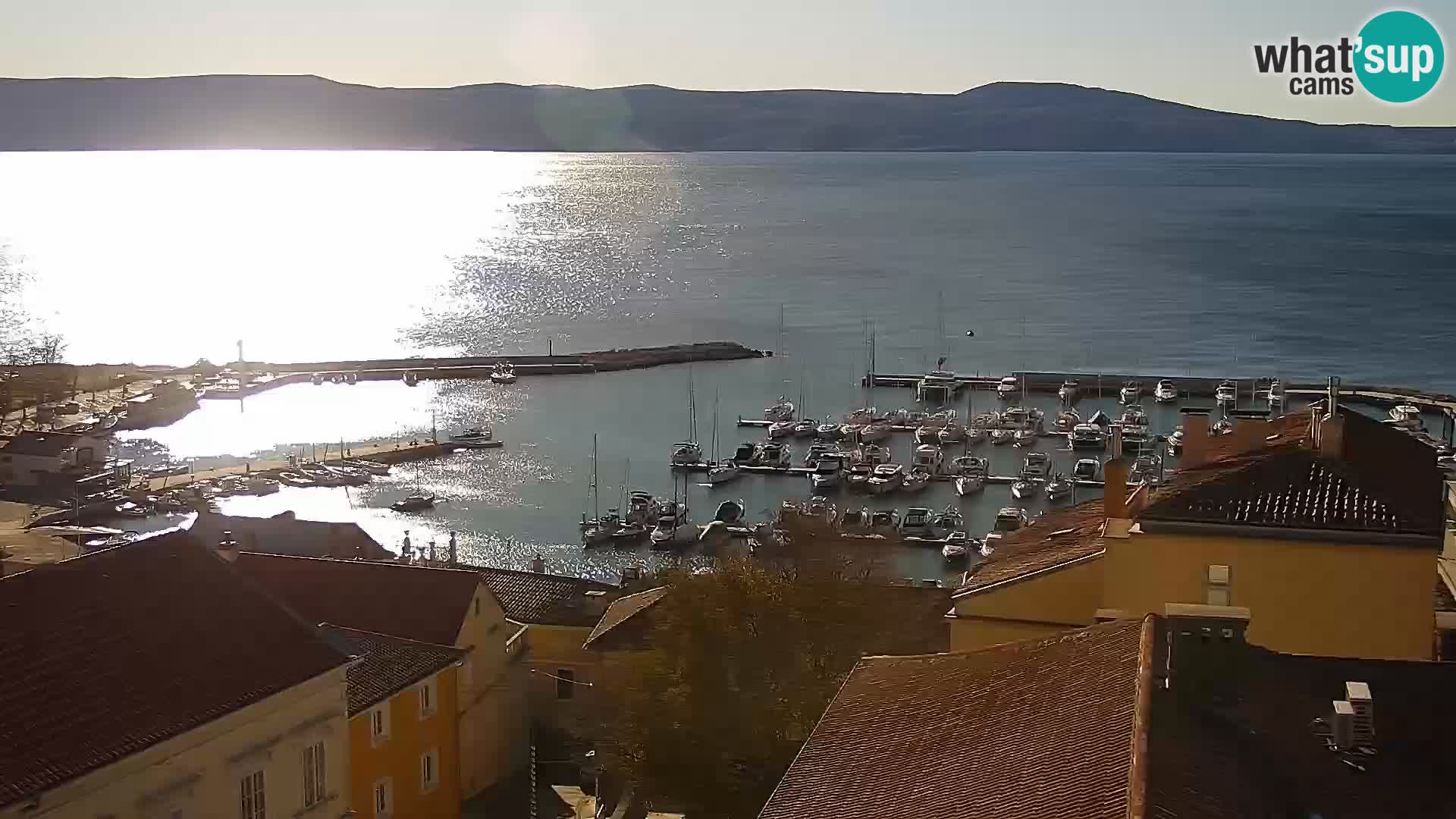 Panoramic Novi Vinodolski livecam Dalmatien