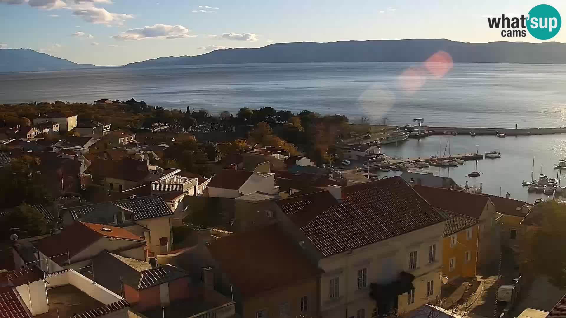 Panoramic Novi Vinodolski livecam Dalmatien