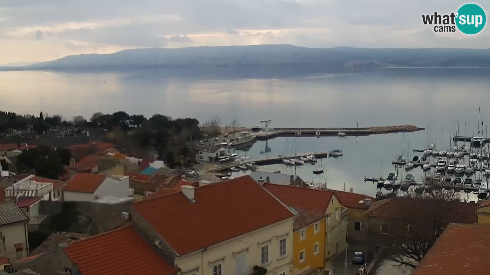 Panoramic Novi Vinodolski livecam Dalmatien