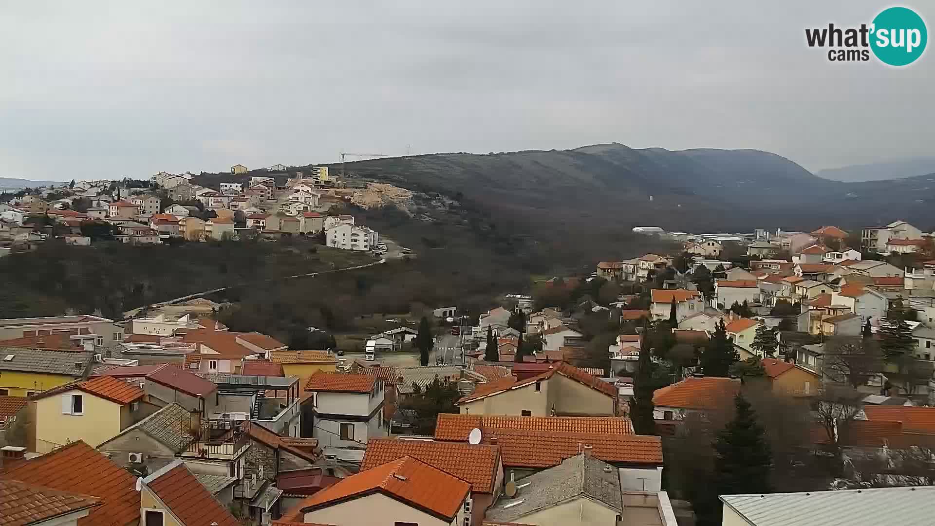 Panoramska spletna kamera Novi Vinodolski – Dalmacija v živo