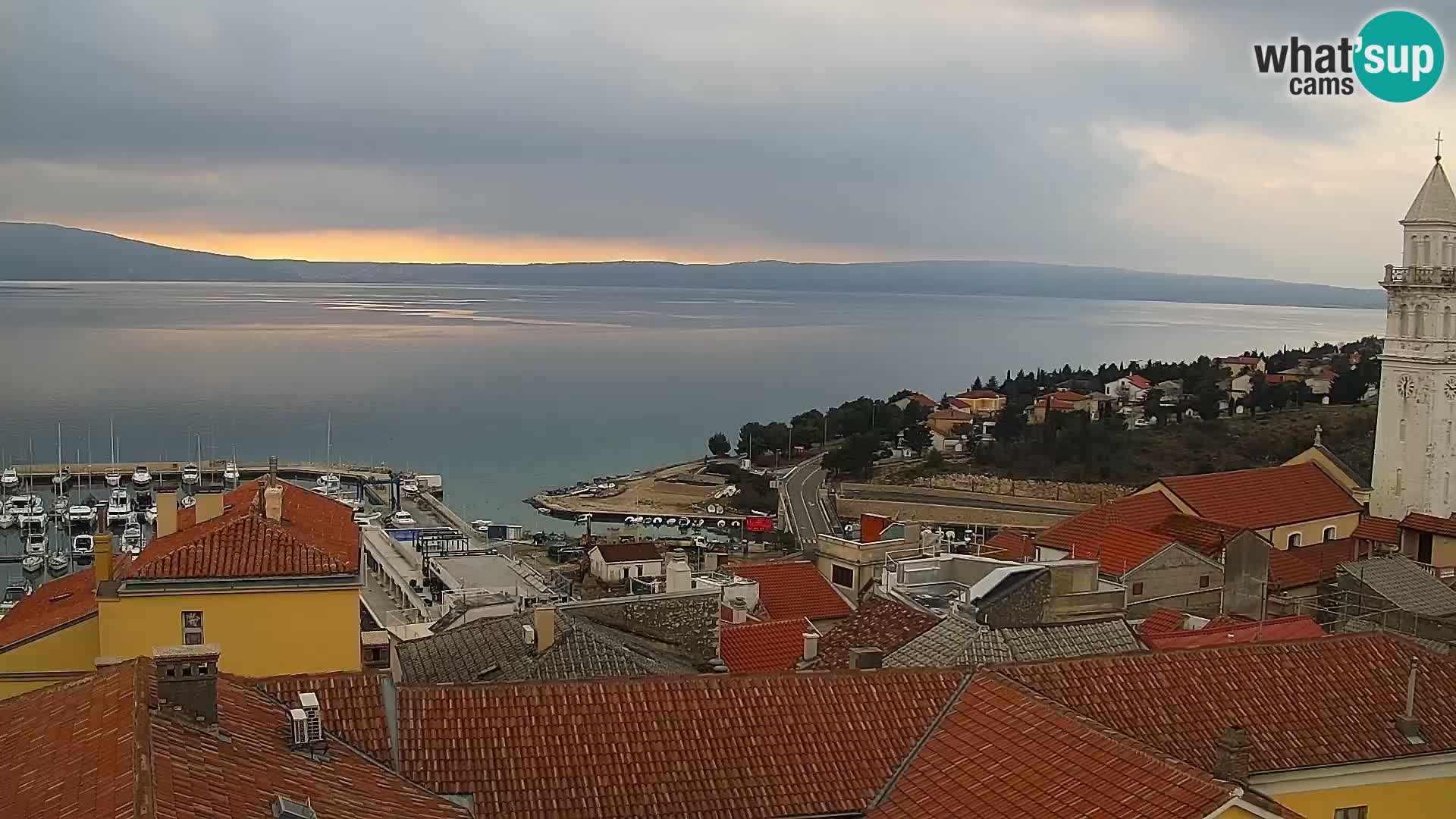 Panoramic Novi Vinodolski livecam Dalmatien