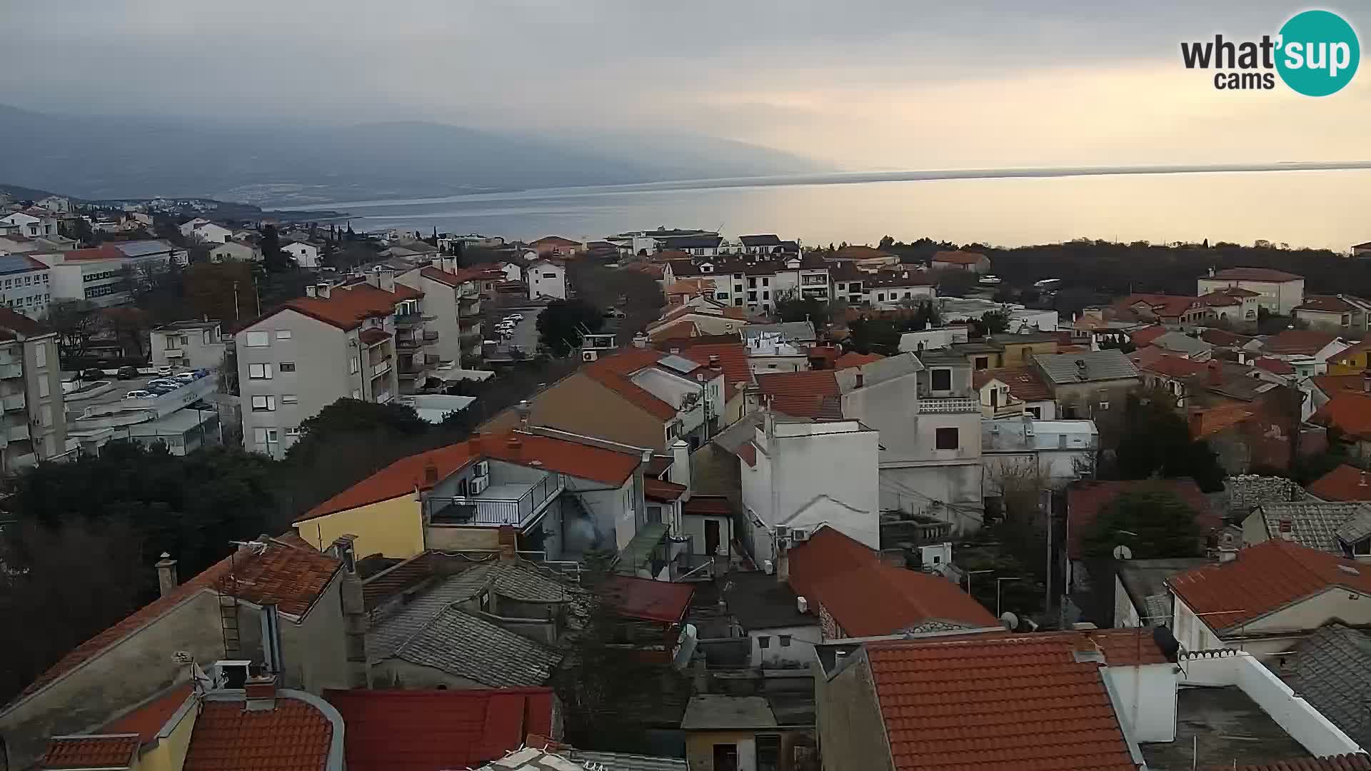 Novi Vinodolski panorama – Dalmacija web kamera