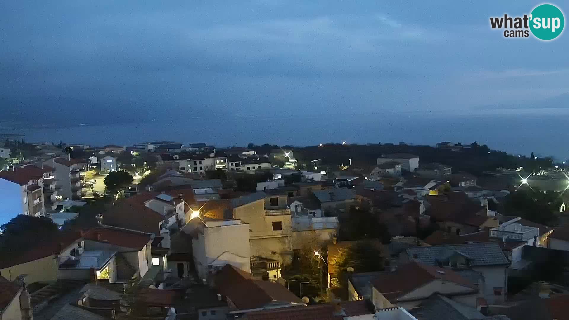 Panoramic Novi Vinodolski livecam Dalmatien