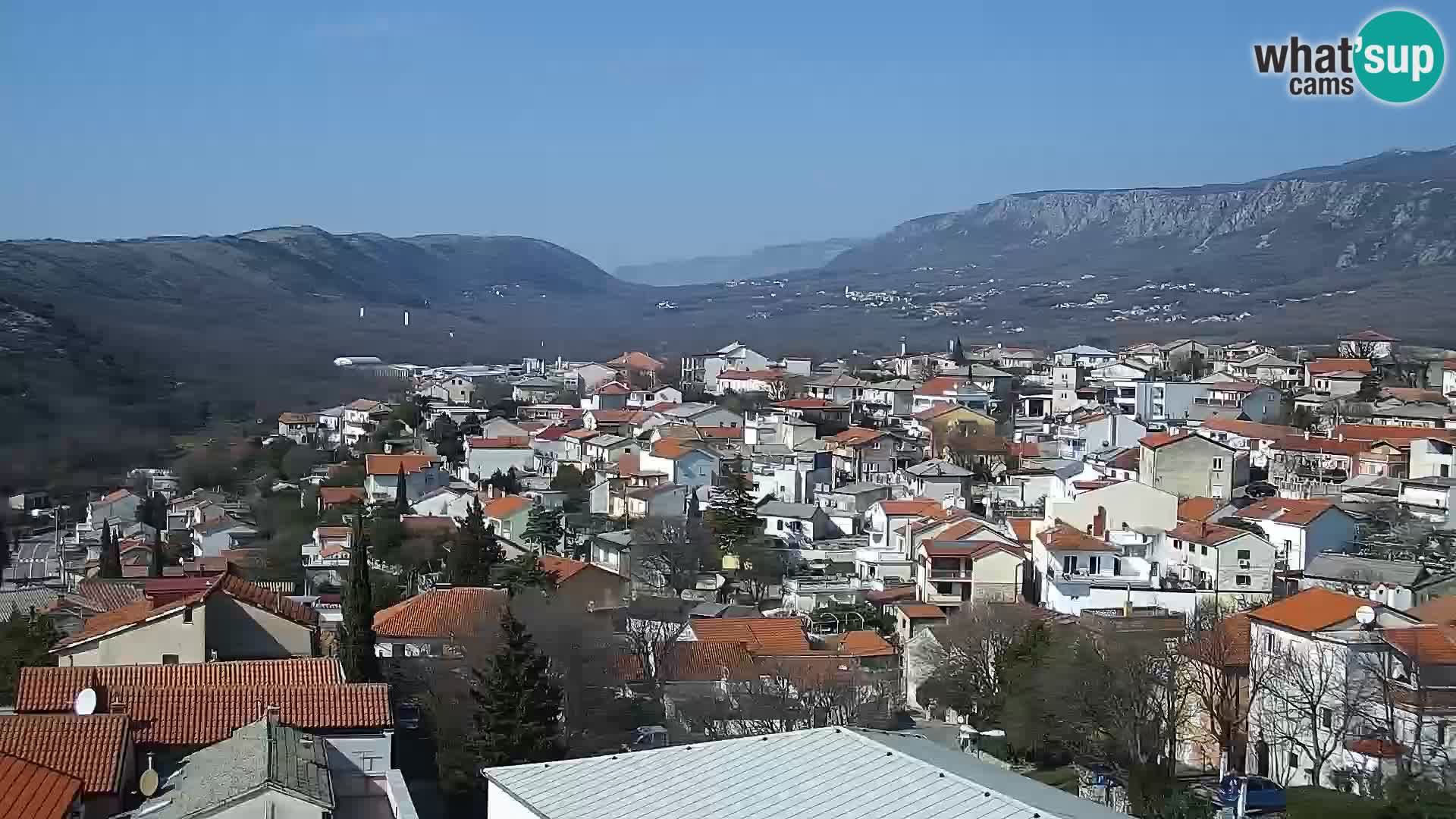 Panoramska spletna kamera Novi Vinodolski – Dalmacija v živo