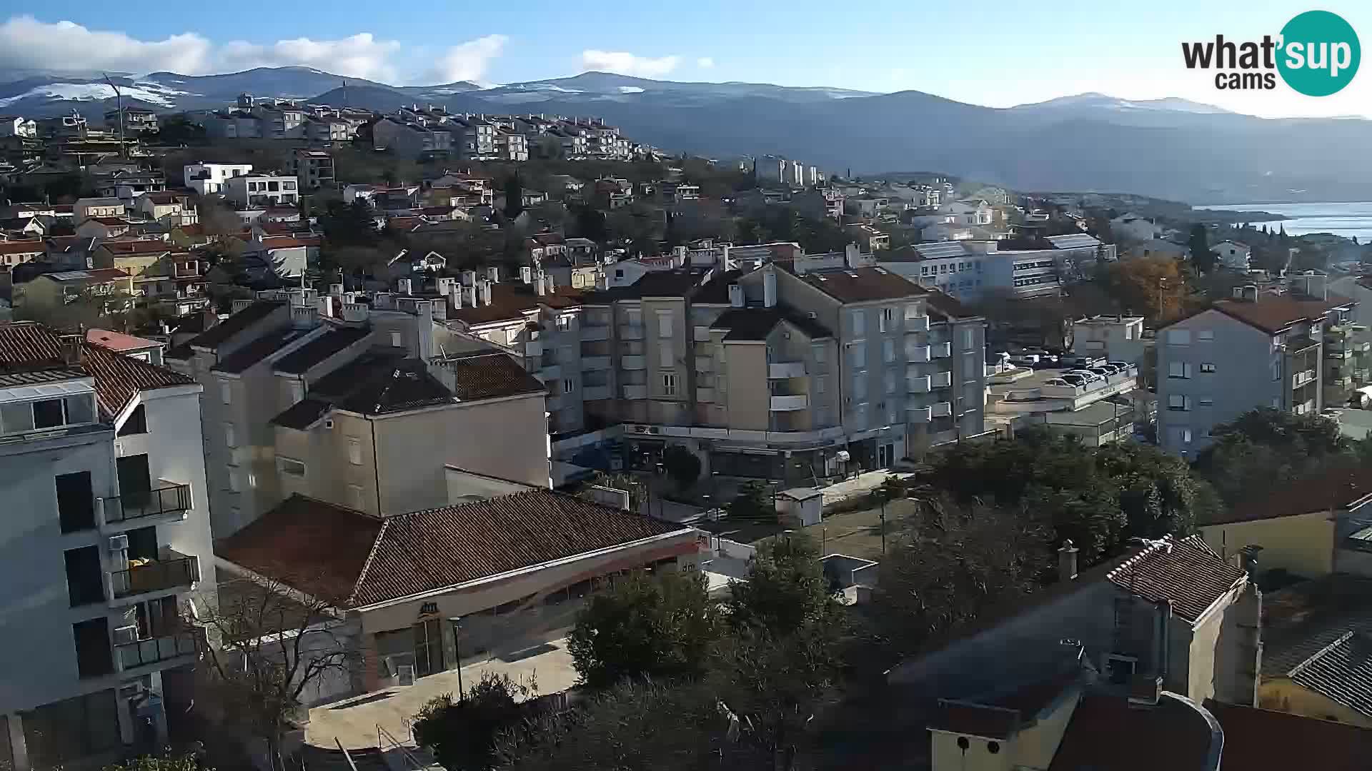 Panorama Novi Vinodolski live cam Dalmatie