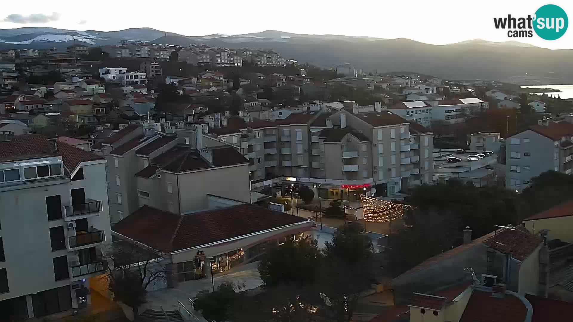 Panoramska spletna kamera Novi Vinodolski – Dalmacija v živo