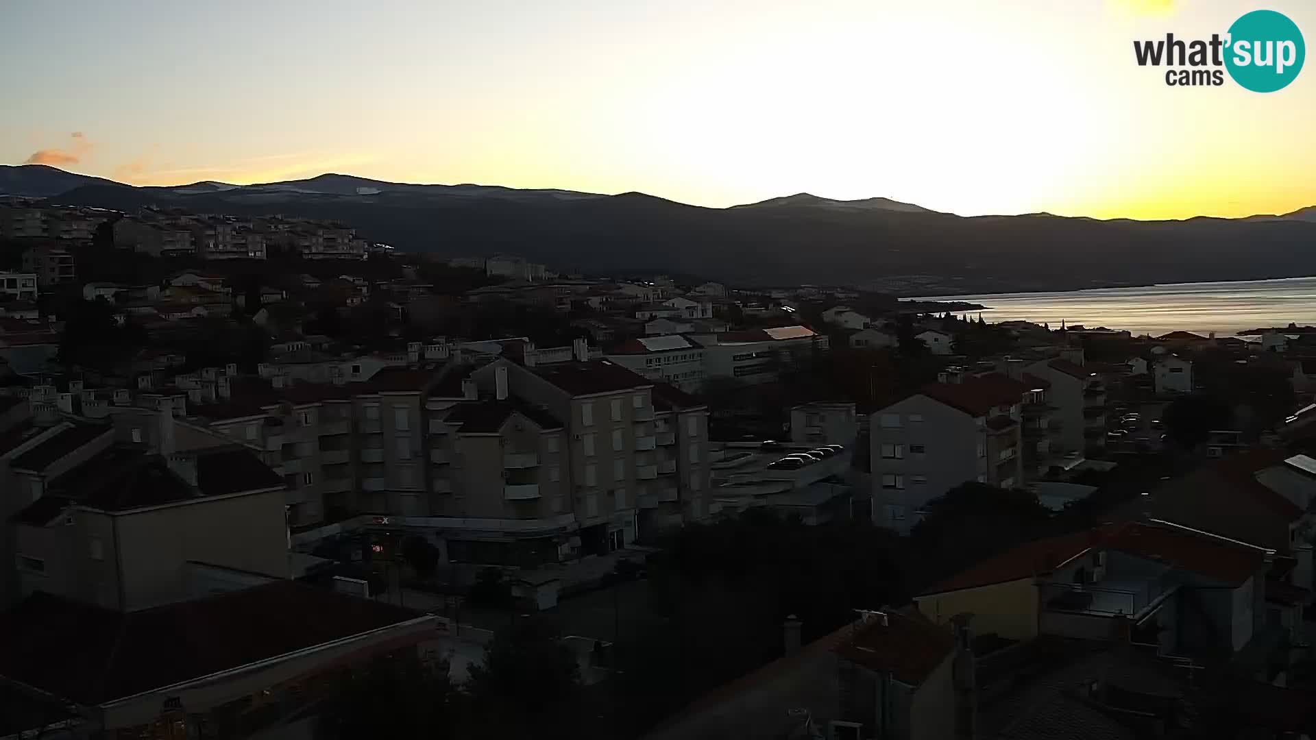 Panoramic Novi Vinodolski livecam Dalmatien