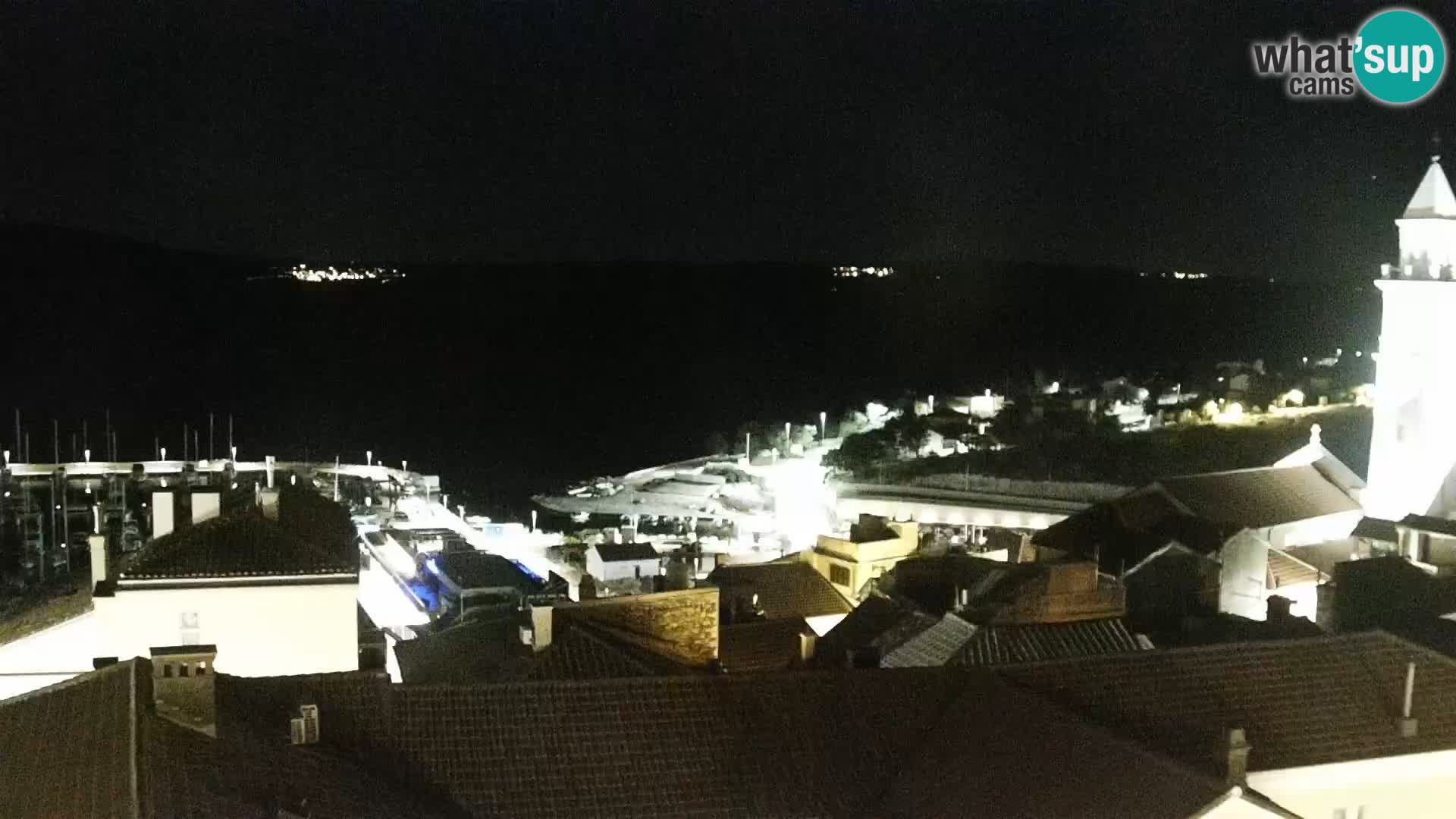 Panorama Novi Vinodolski live cam Dalmatie