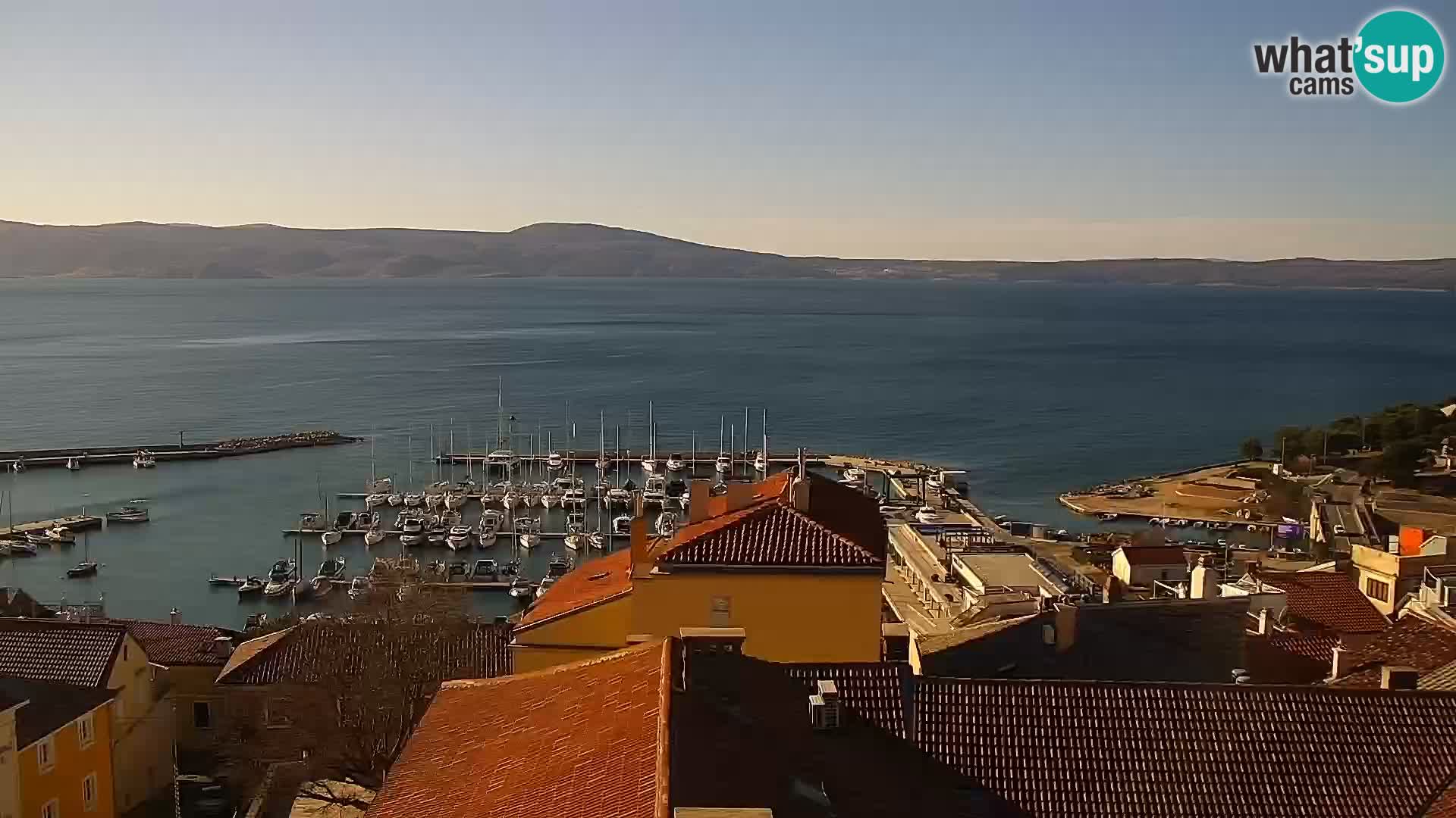 Panoramic Novi Vinodolski livecam Dalmatien