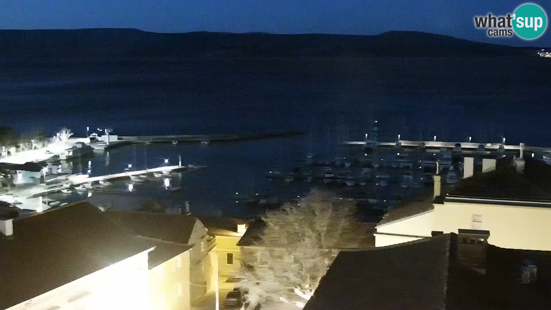 Panorama Novi Vinodolski live cam Dalmatie