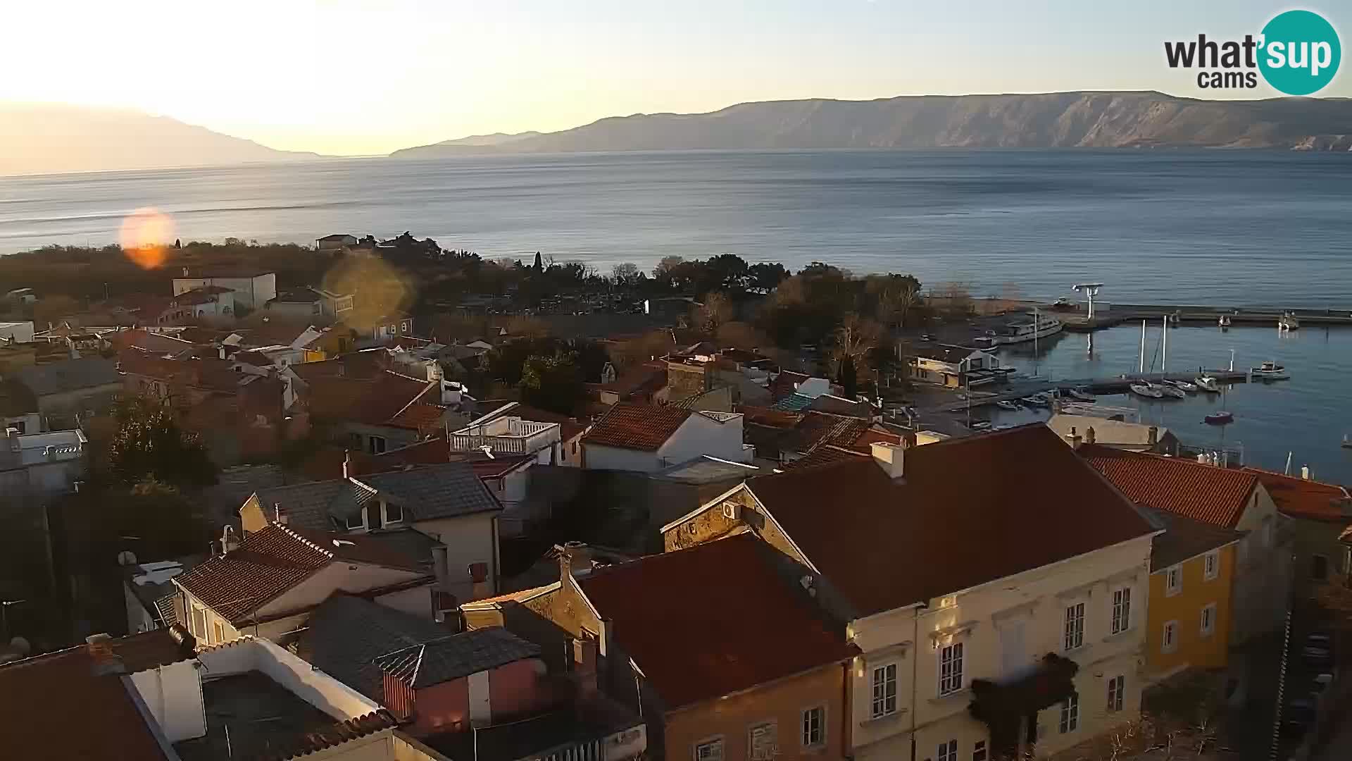 Panorama Novi Vinodolski live cam Dalmatie