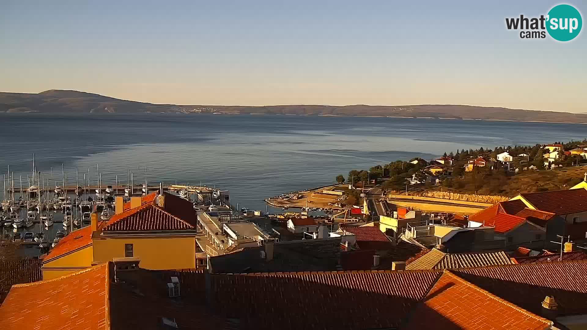 Panoramic Novi Vinodolski livecam Dalmatien