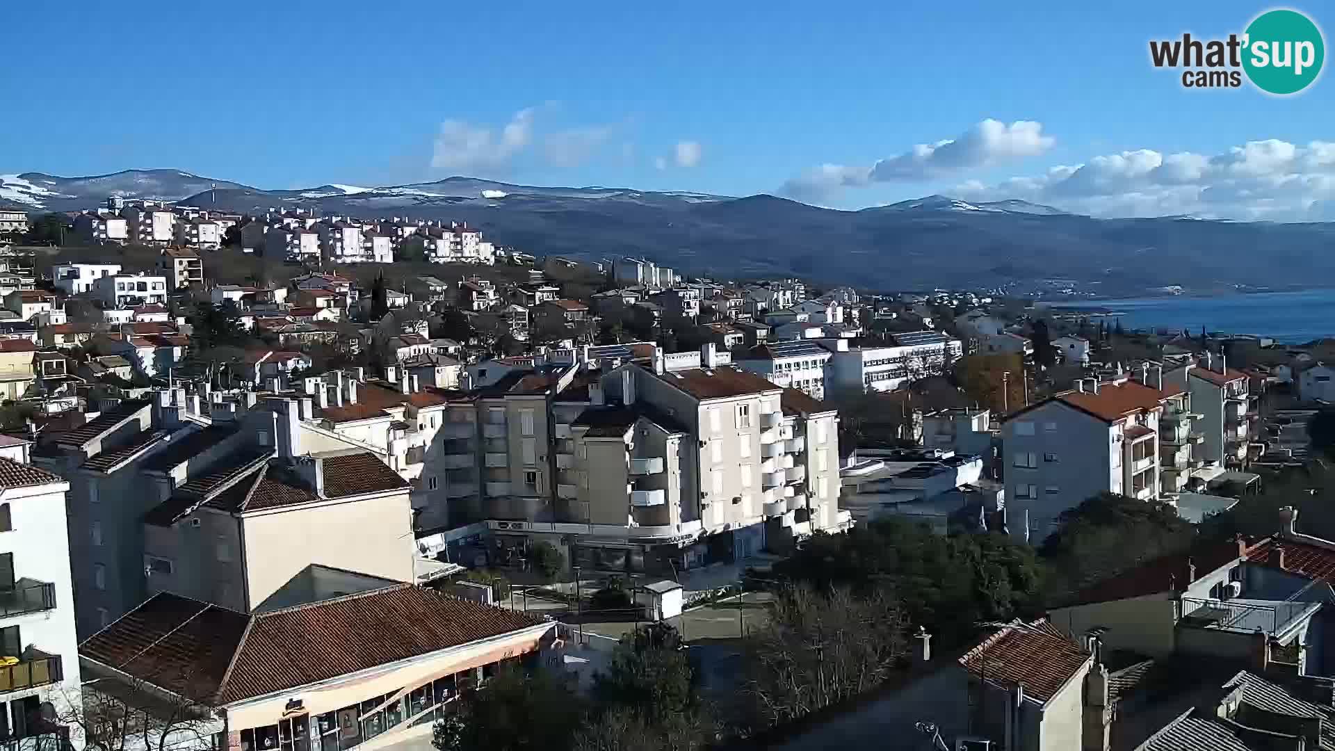 Panoramic Novi Vinodolski livecam Dalmatien