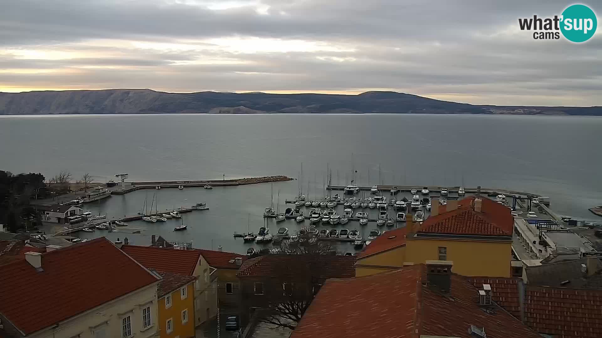 Panoramic Novi Vinodolski livecam Dalmatien