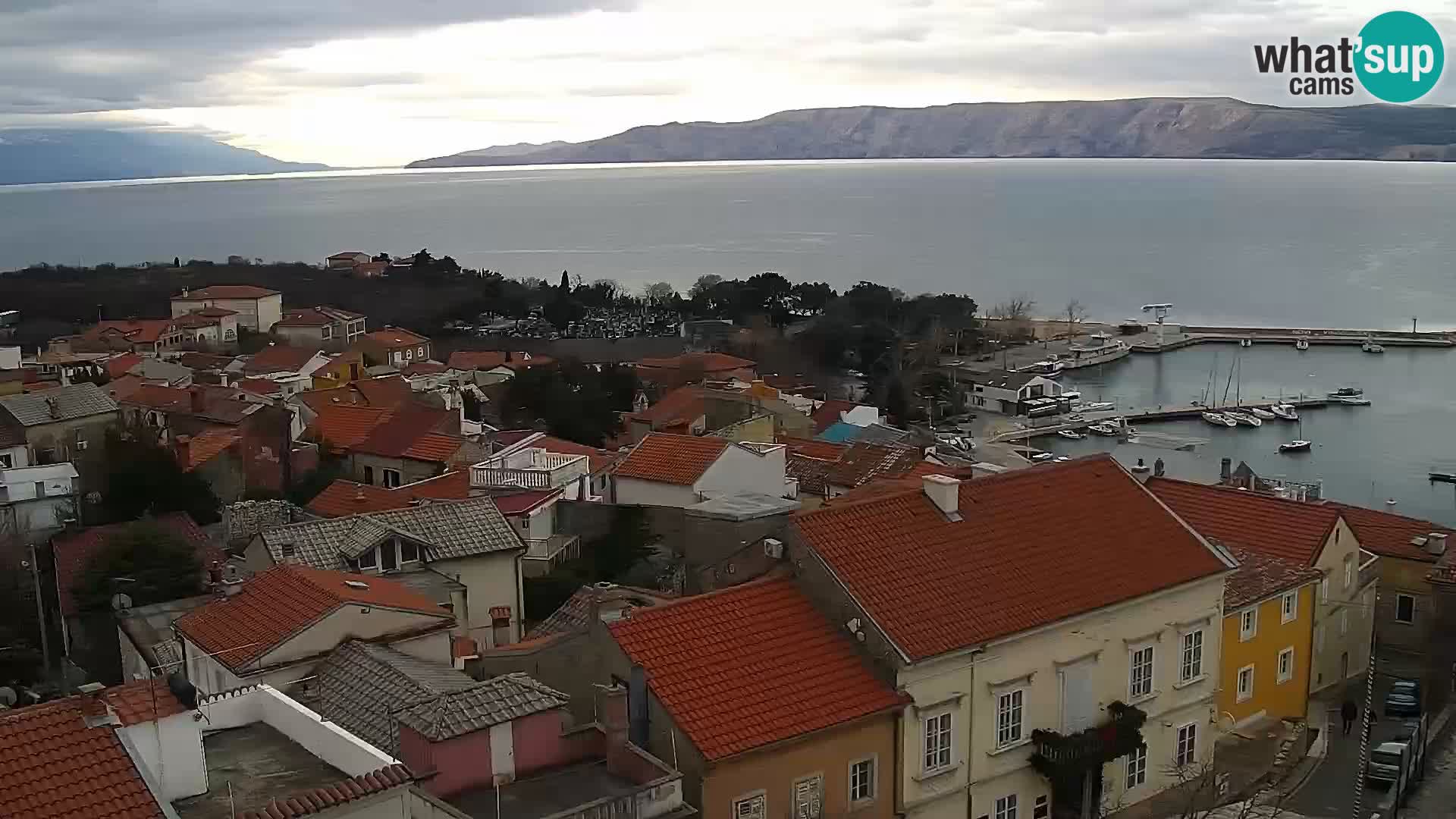 Panoramic Novi Vinodolski livecam Dalmatien